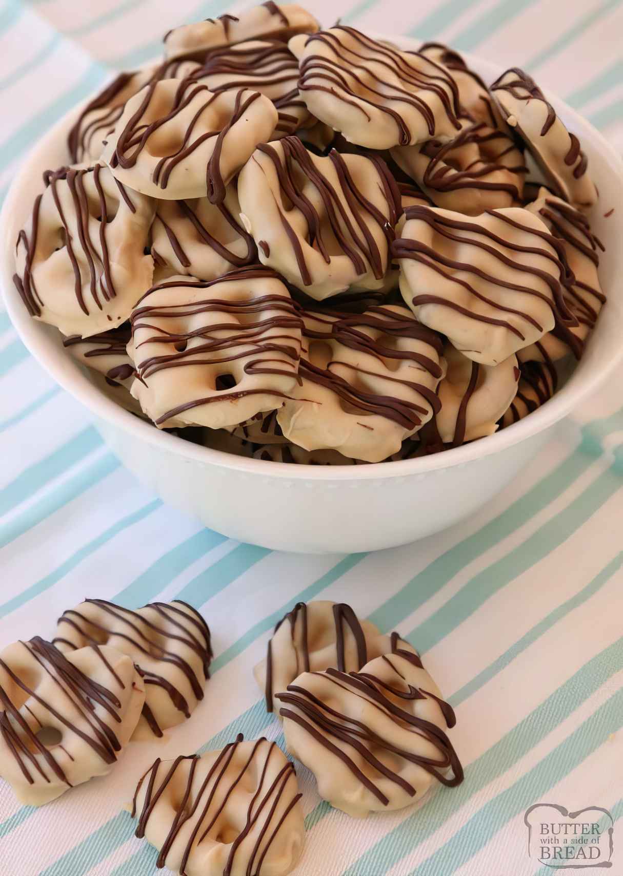 Peanut Butter Chocolate Pretzels - Healthy Snack Idea