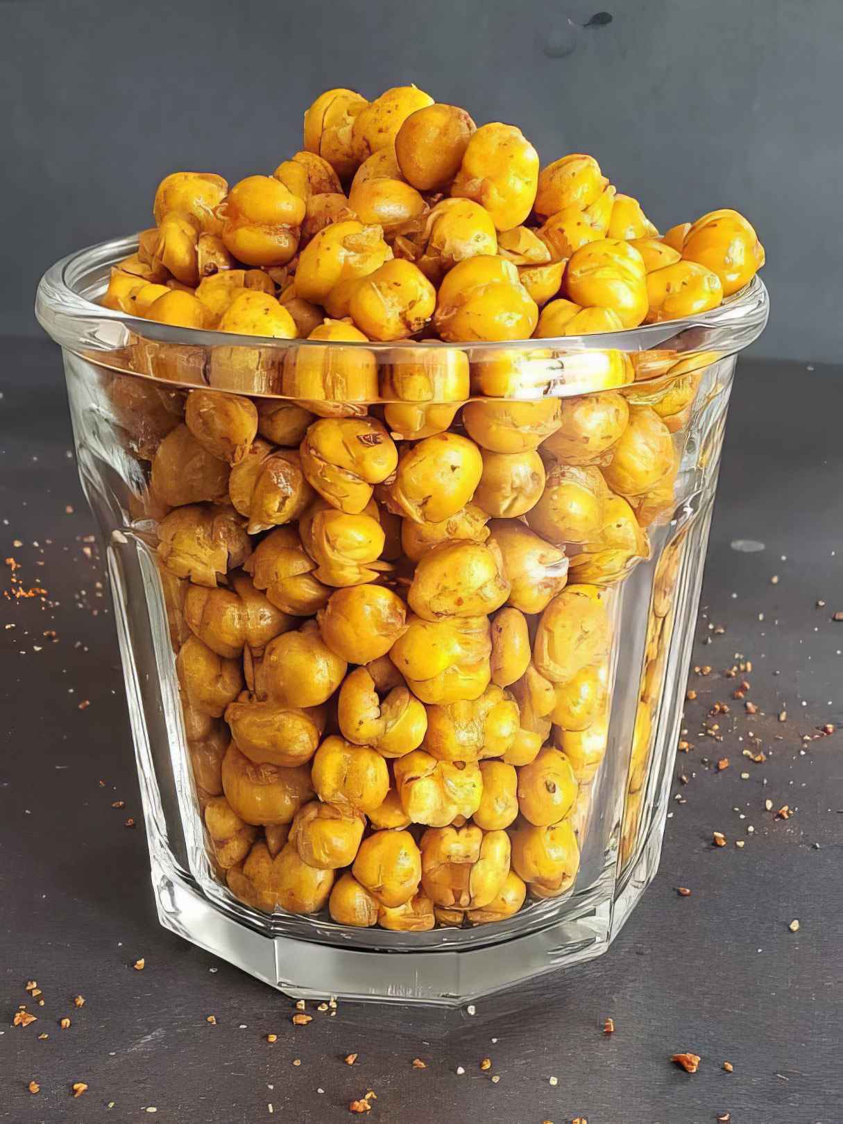 Spicy Roasted Chickpeas - Crispy Masala Chole in Air Fryer or Oven