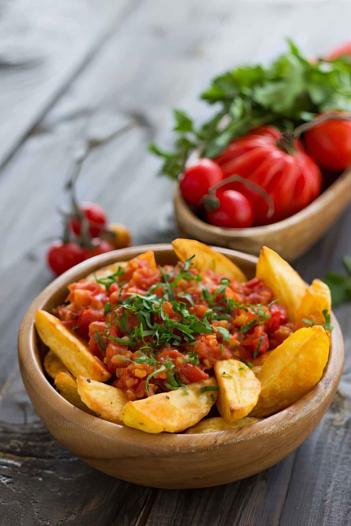 Air Fryer Spanish Spicy Potatoes (Patatas Bravas)