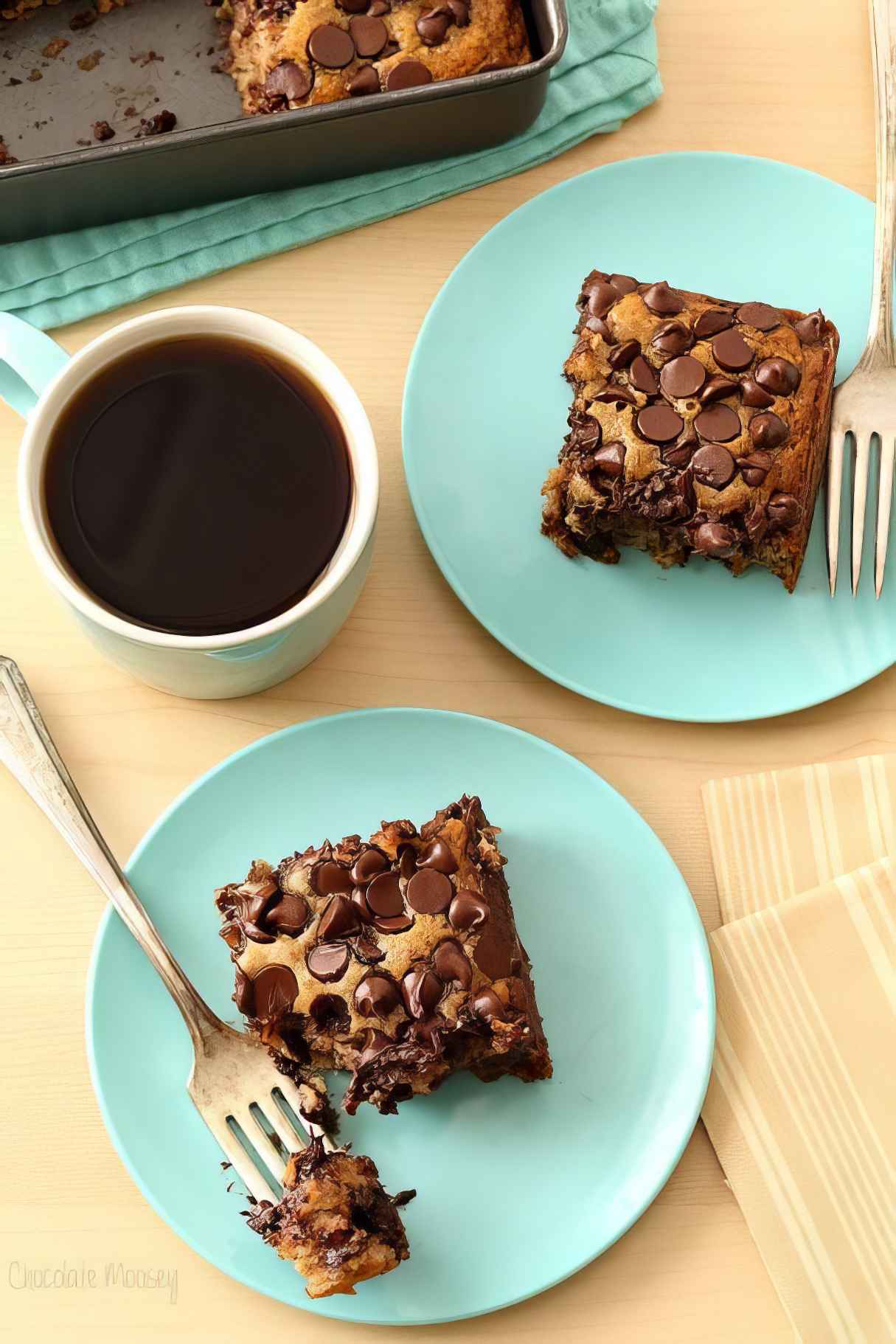 Banana Chocolate Chip Snack Cake (Vegan, Eggless, Dairy Free)