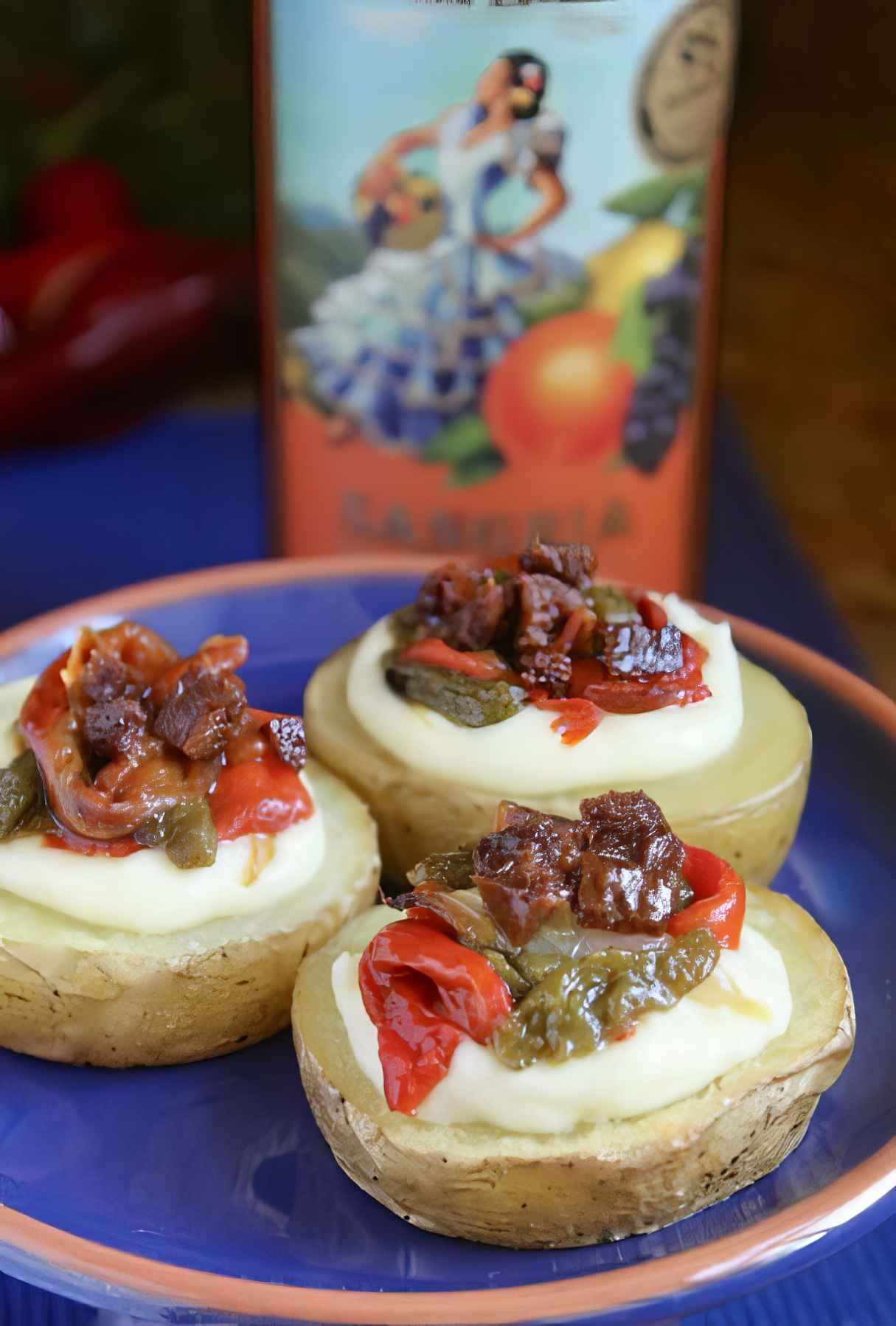 Chorizo and Potato with Cheese (Chorizo con Patatas y Queso) - A Spanish Tapas Recipe