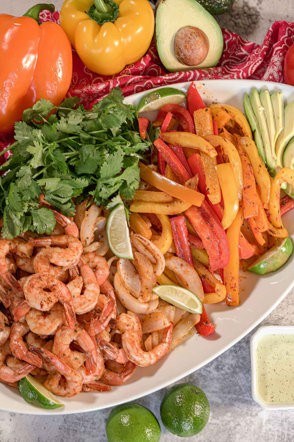 Easy Sheet Pan Shrimp Fajitas