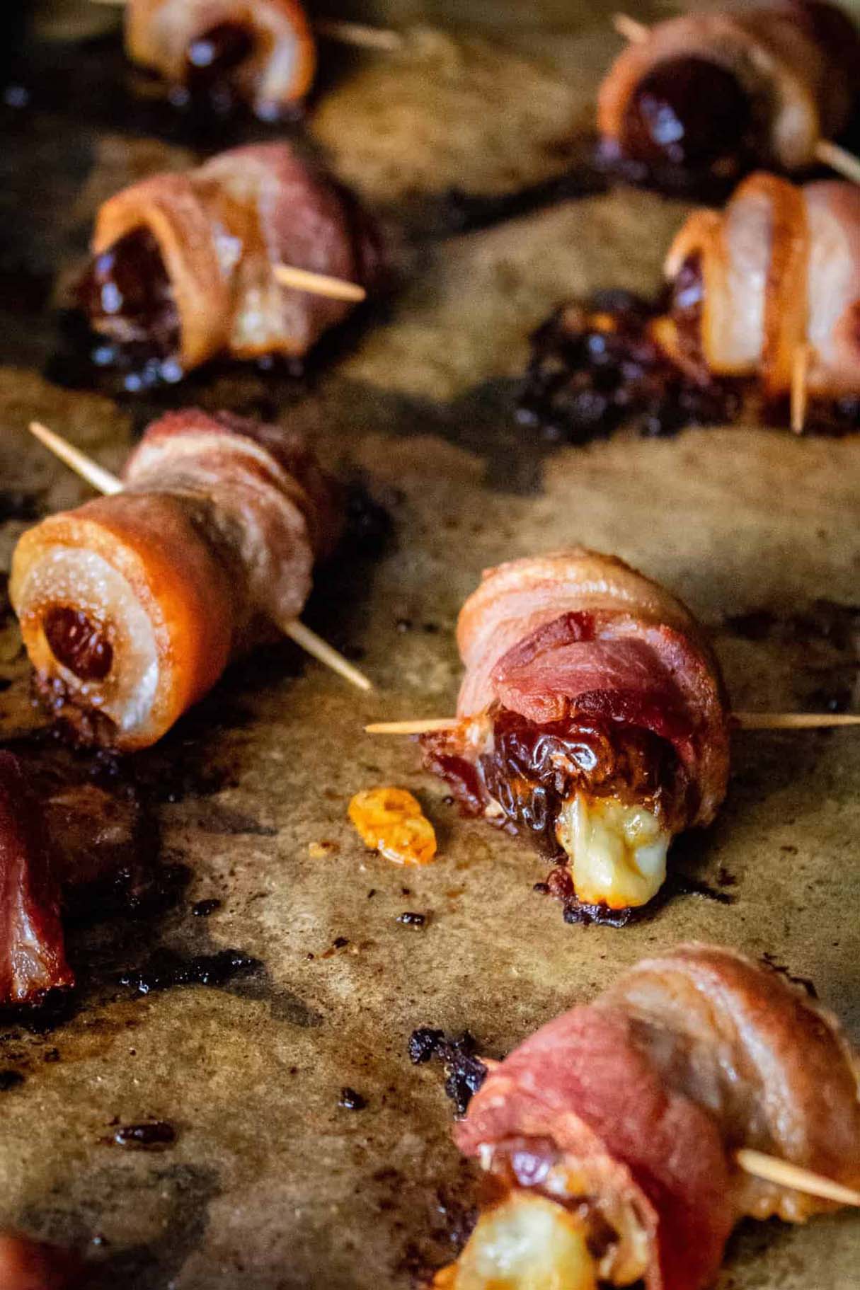 Manchego Stuffed Bacon Wrapped Dates