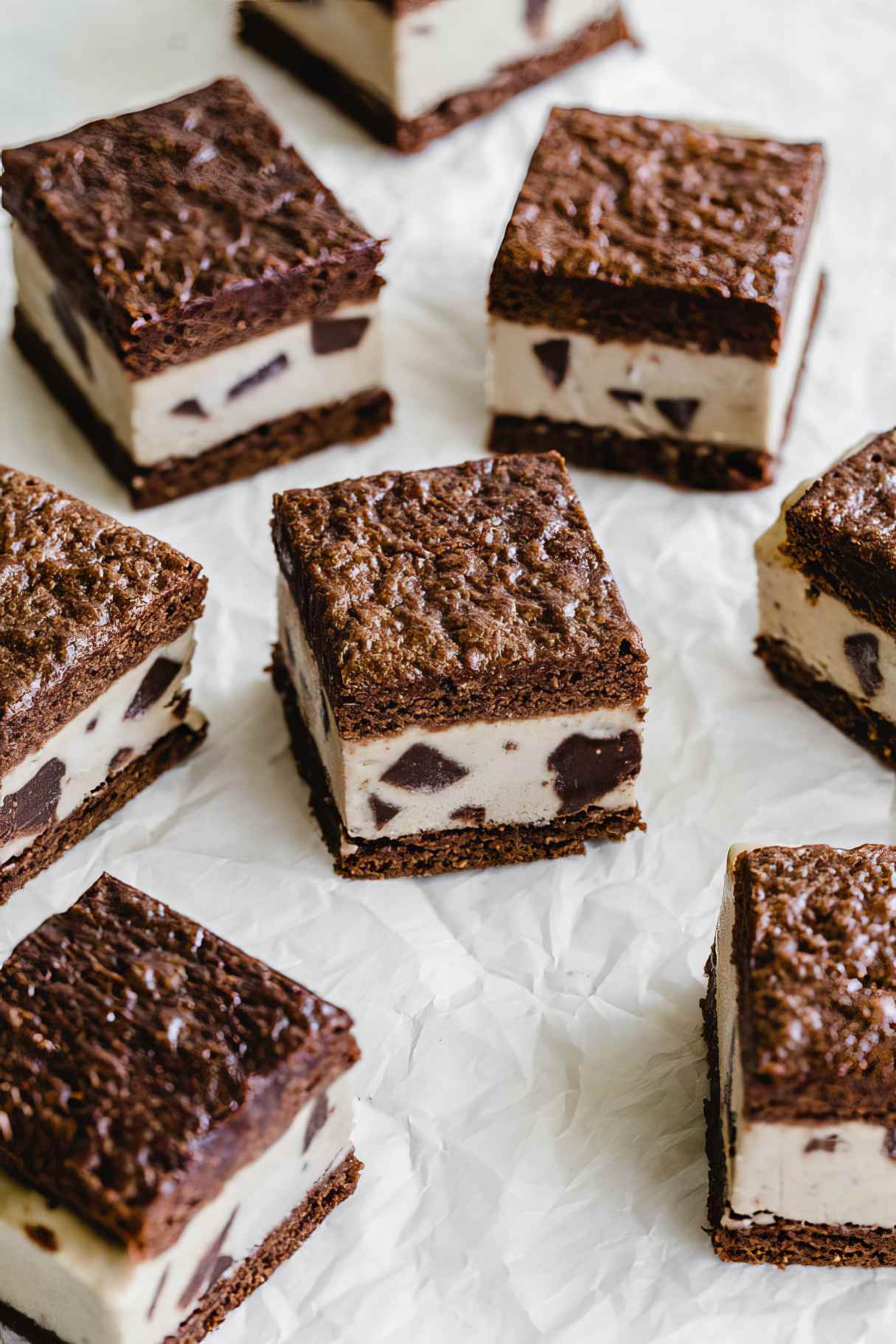 Peanut Butter Brownie Ice Cream Sandwiches