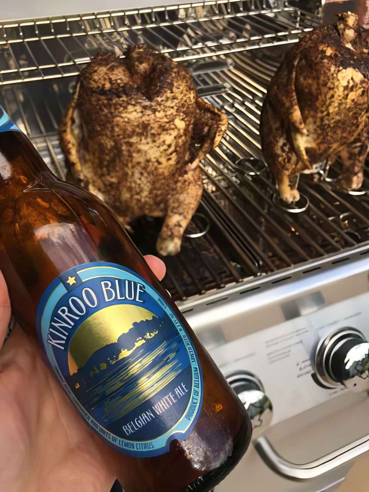 Beer Can Chicken with a Brown Sugar Rub
