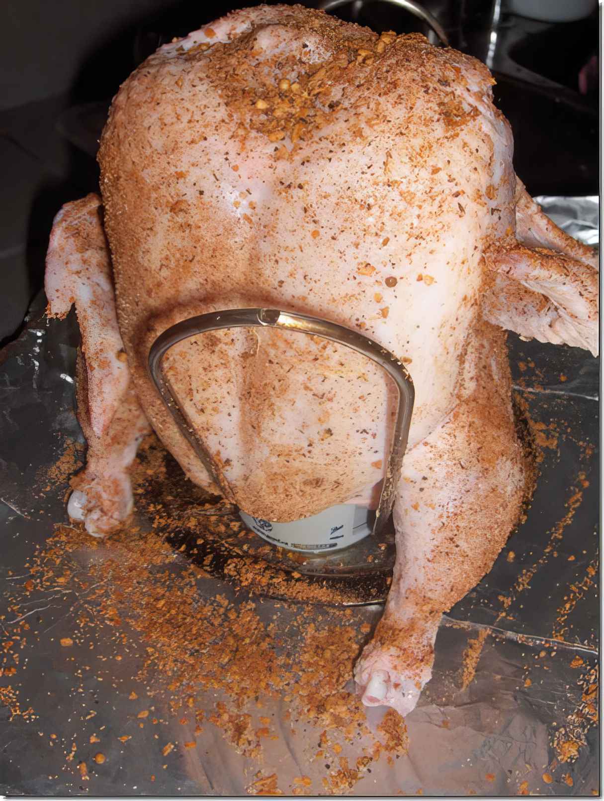 Easy Grilled Beer Can Chicken with Spice Rub