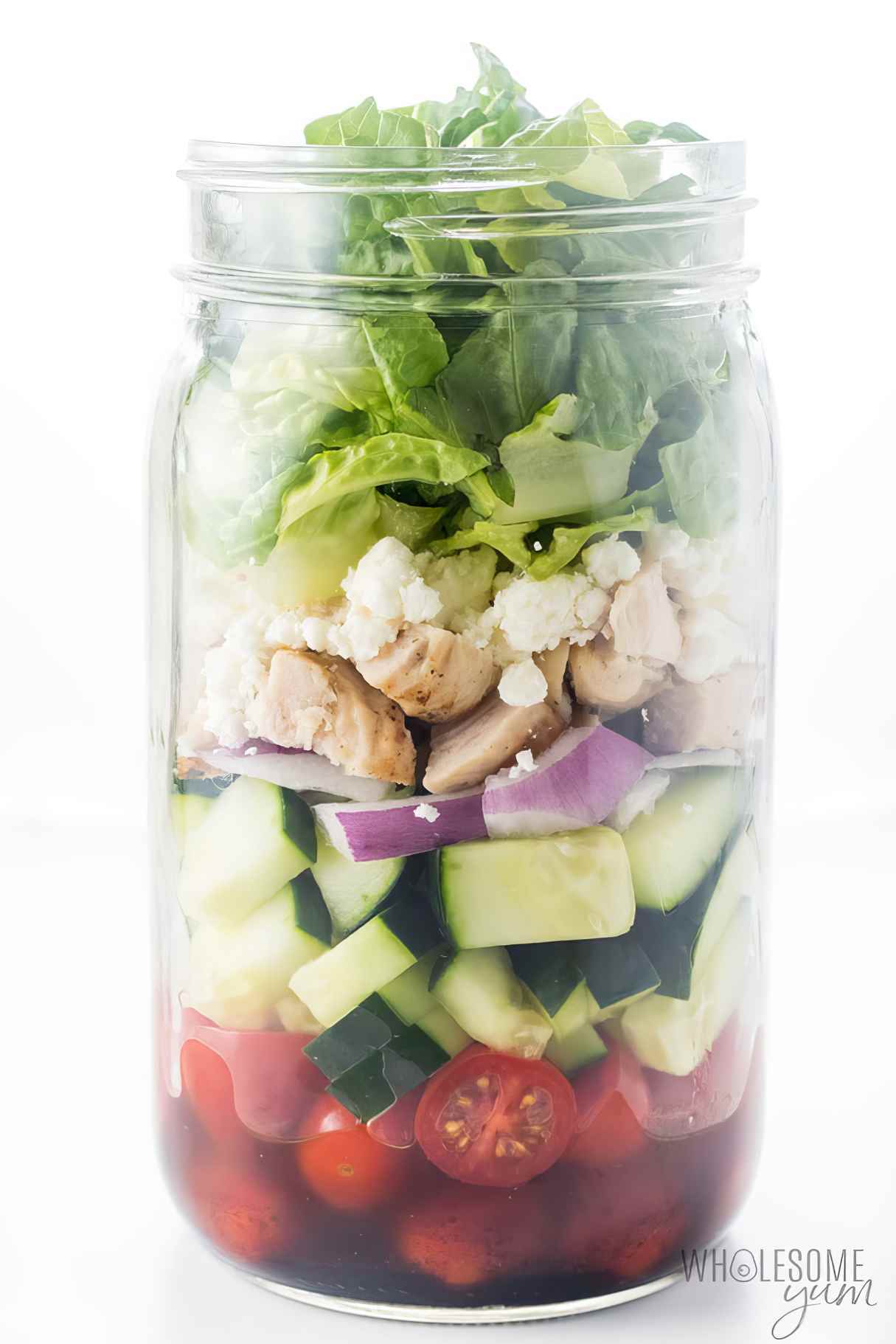 Greek Mason Jar Salad