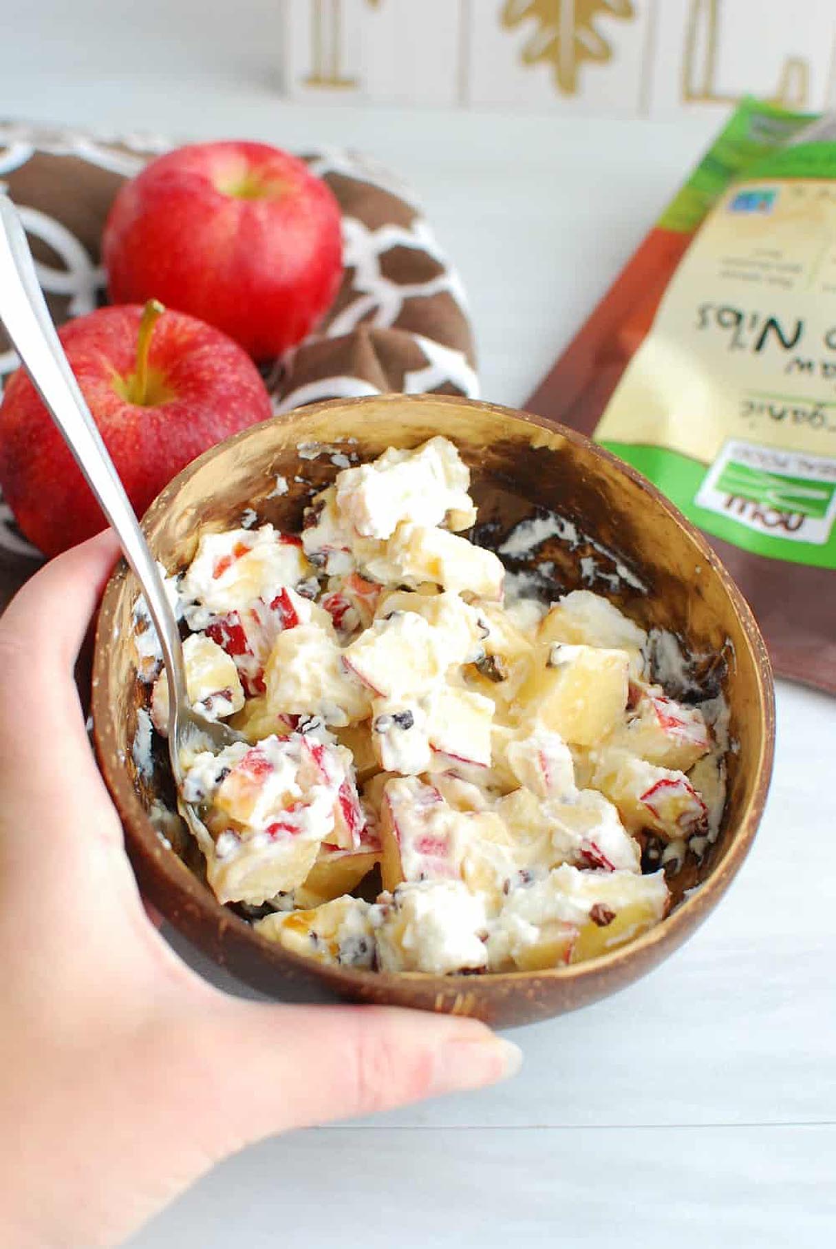 Healthy Caramel Apple Salad