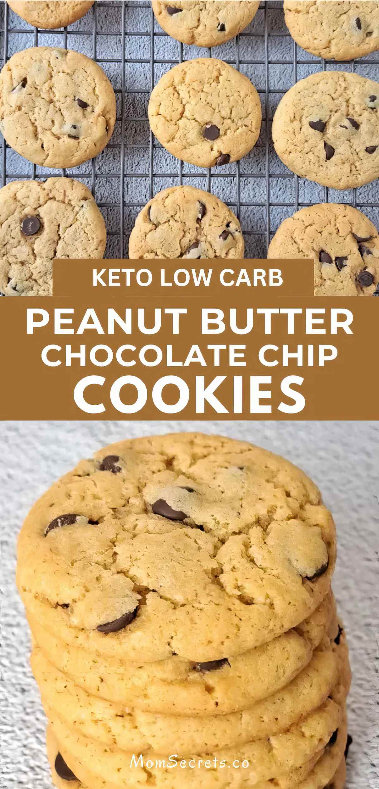 Keto Peanut Butter Chocolate Chip Cookies - Meal Prep Decoration to the Student Lunch