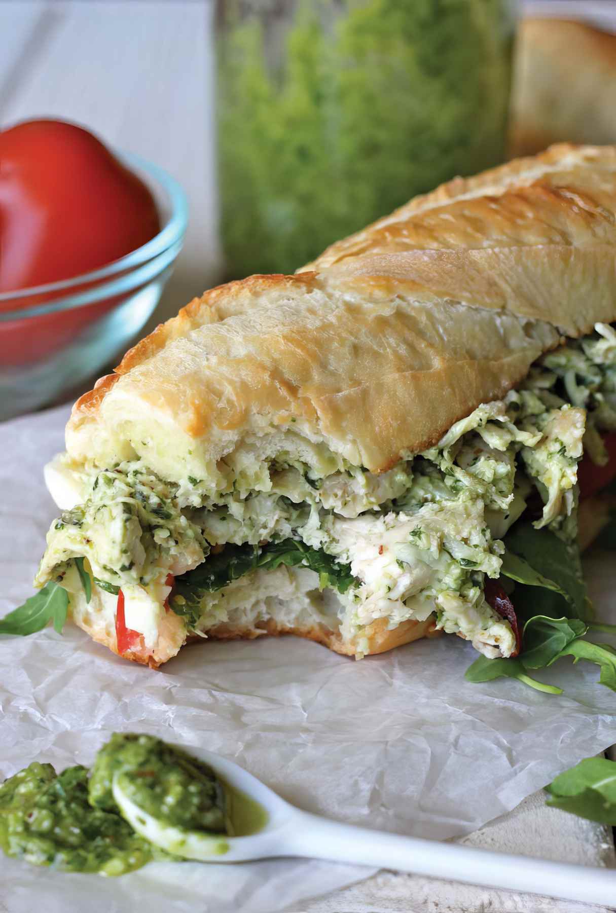 Quick and Easy Chicken Pesto Sandwich