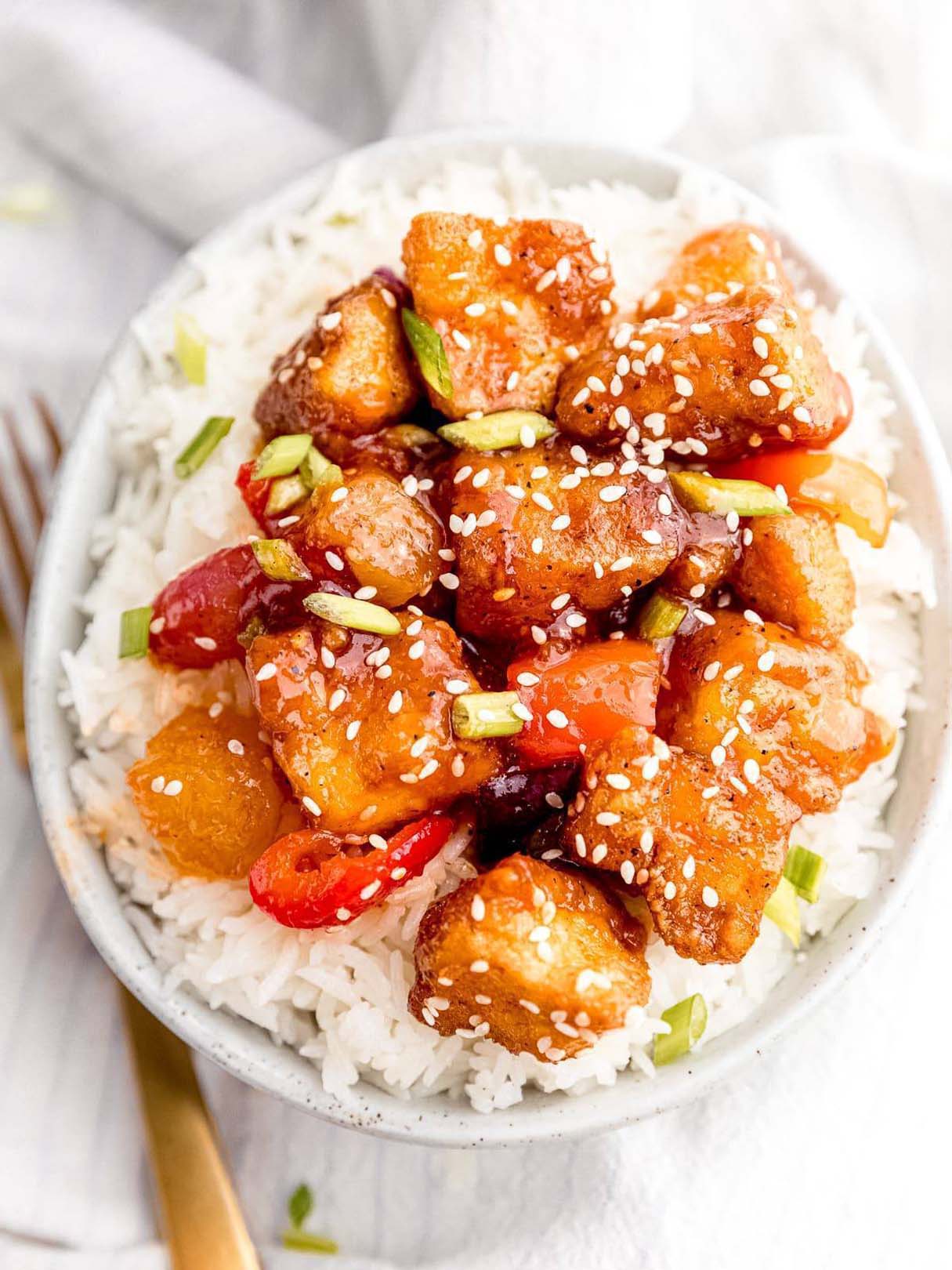 Sweet and Sour Tofu Recipe (Vegan)