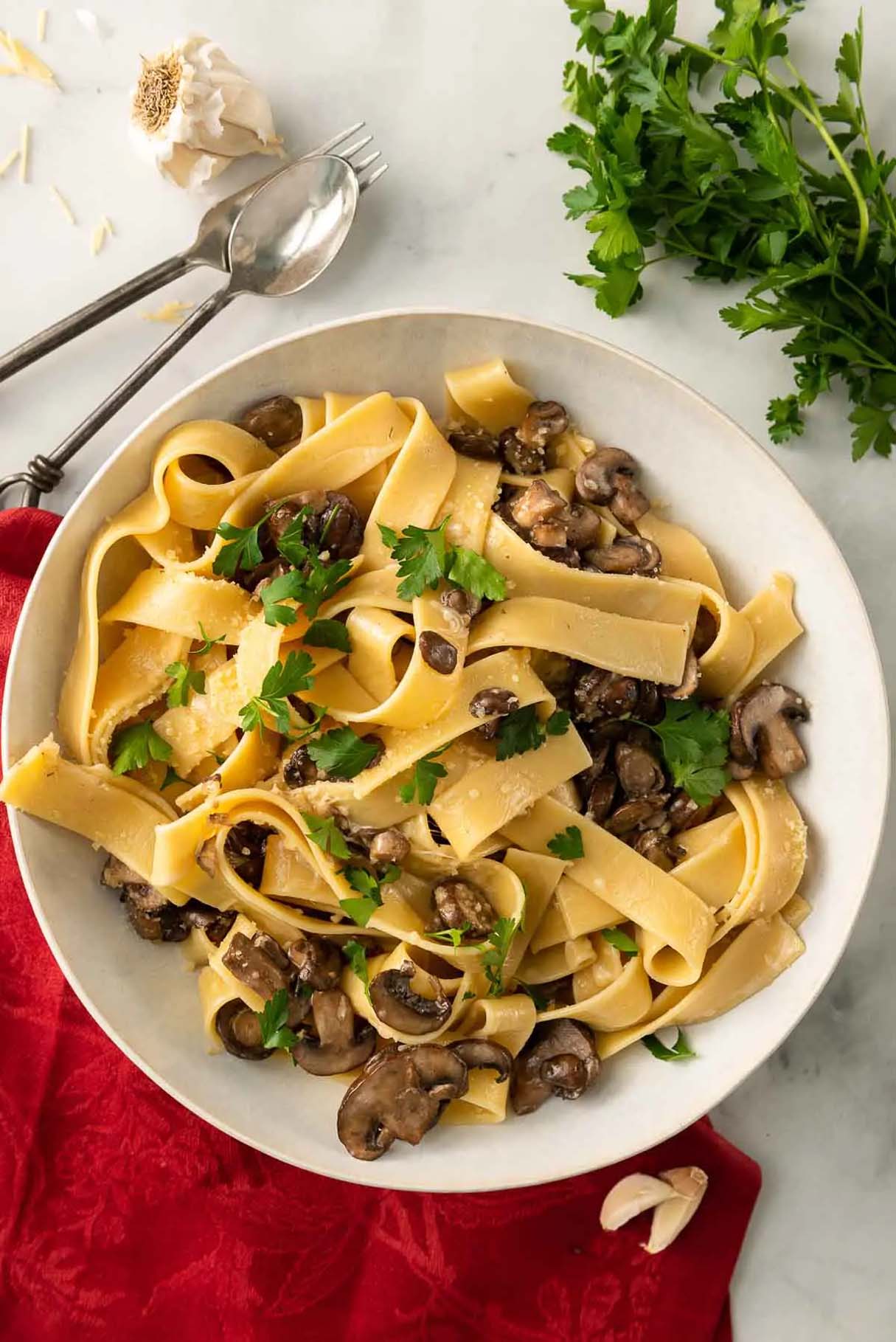 Creamy Mushroom Pappardelle