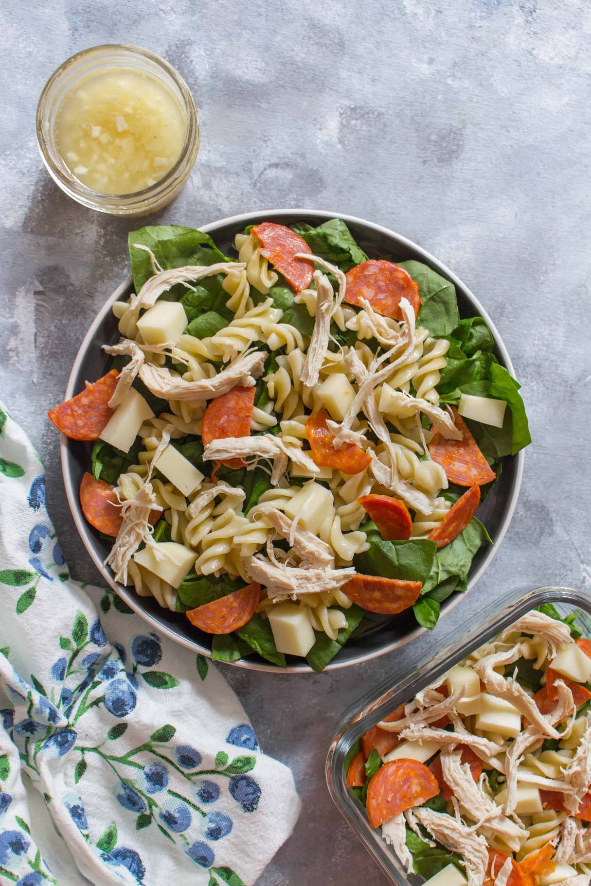 Easy Chicken Pepperoni Pasta Salad