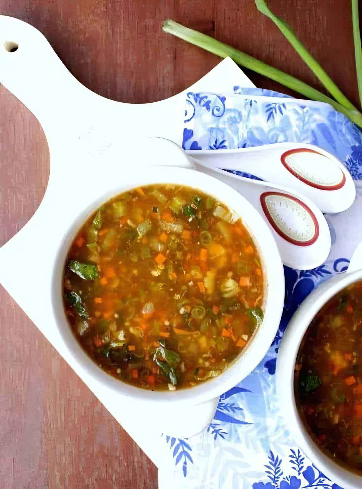 Hot And Sour Soup - Chinese Vegetable Soup