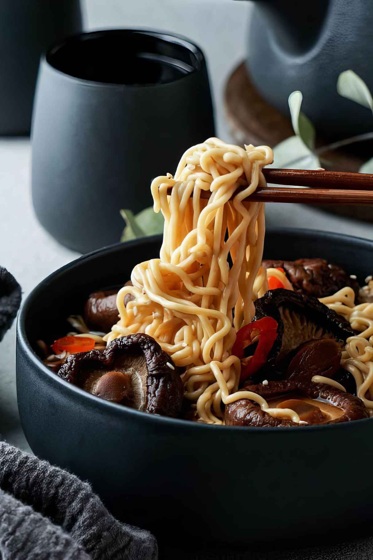 Mushroom Noodle Soup