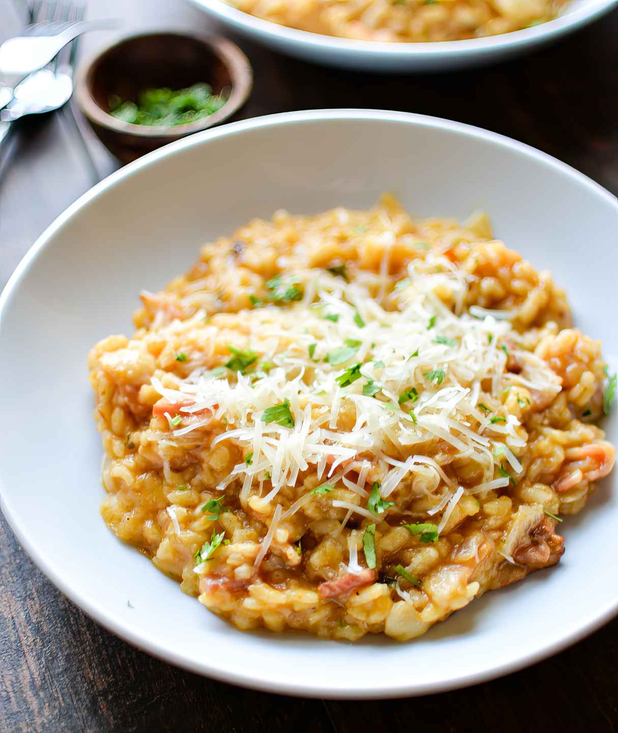 Pumpkin Risotto with Bacon