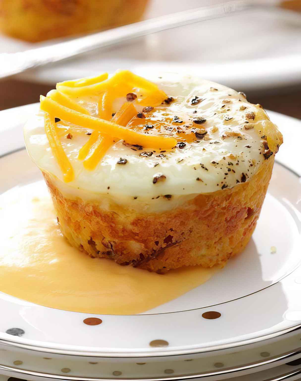 Shirred Egg Corn Muffins for Brunch or Breakfast
