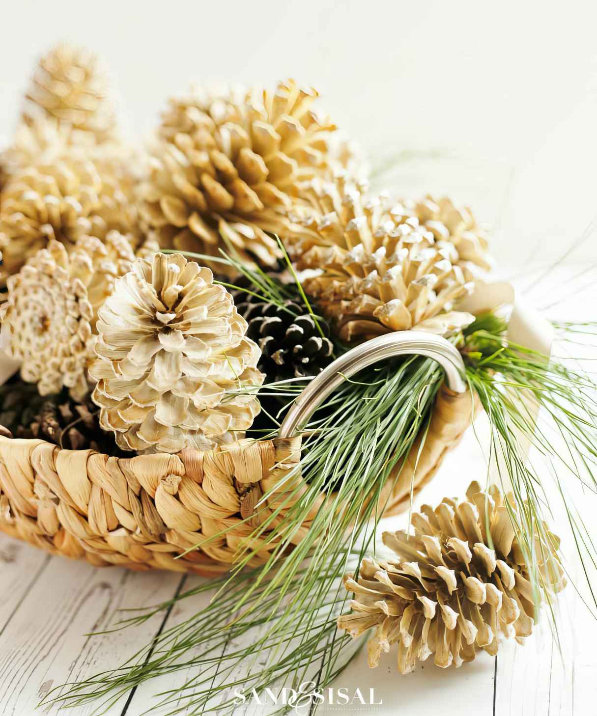Beautifully Bleached Pine Cones - Perfect Fall and Winter Holiday Crafts Kids and Adults