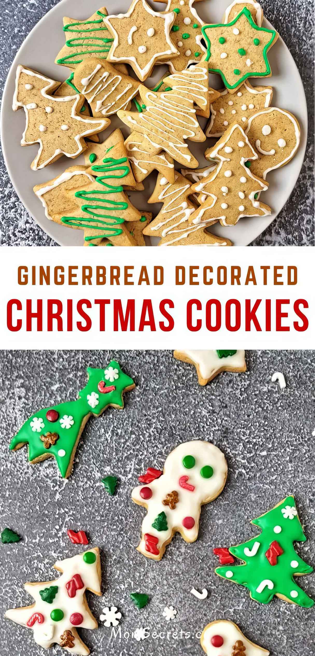 Magical Gingerbread Decorated Christmas Cookies