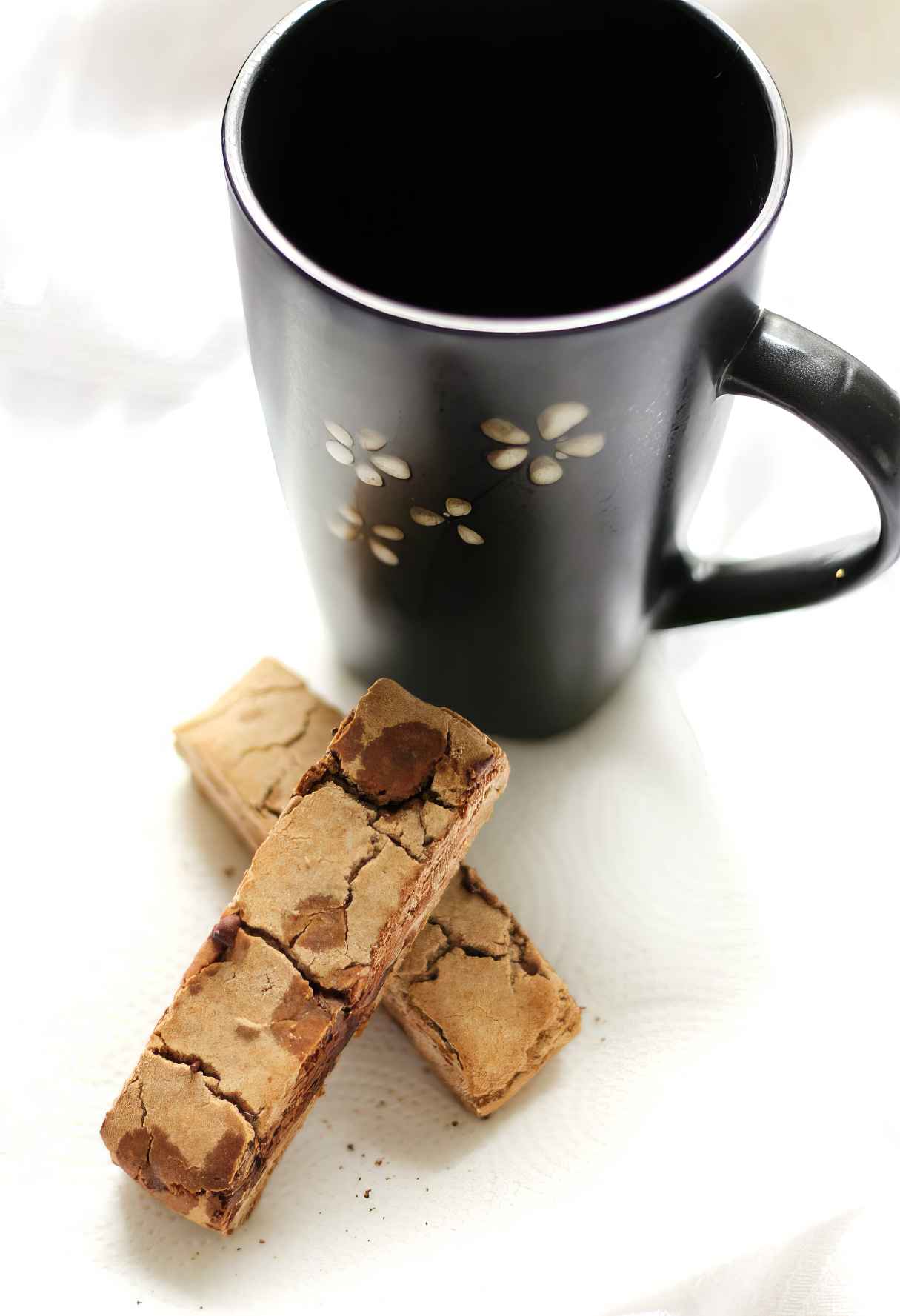 Chocolate Chip Teff Biscotti (Gluten-Free, Vegan)