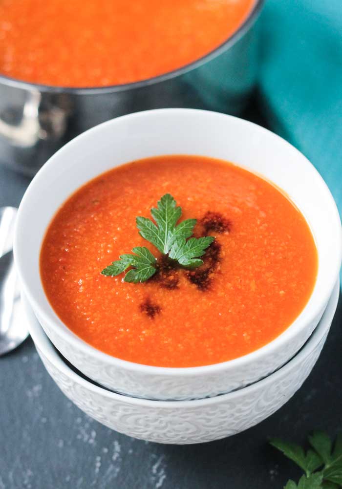 Vegan Carrot Soup (dairy free, gluten free)