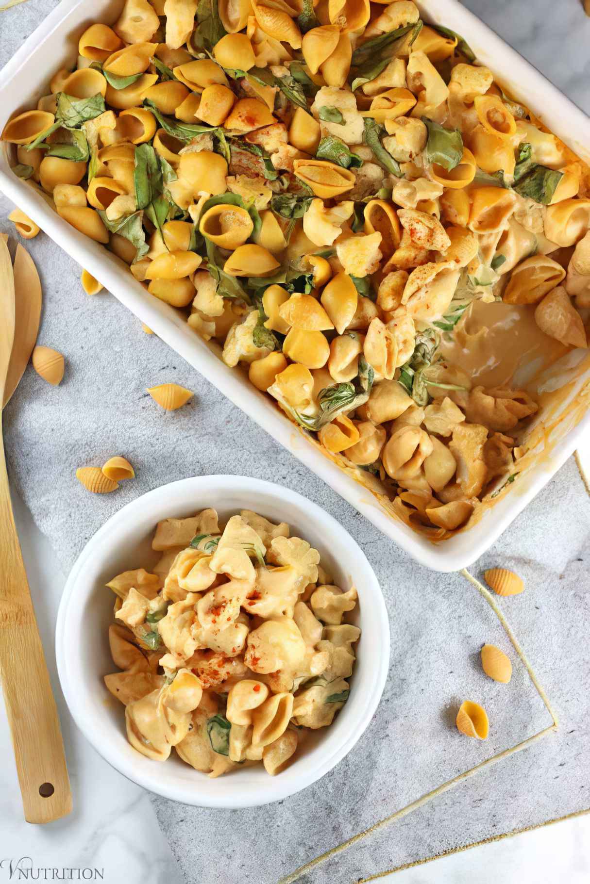 Buffalo Cauliflower Mac and Cheese