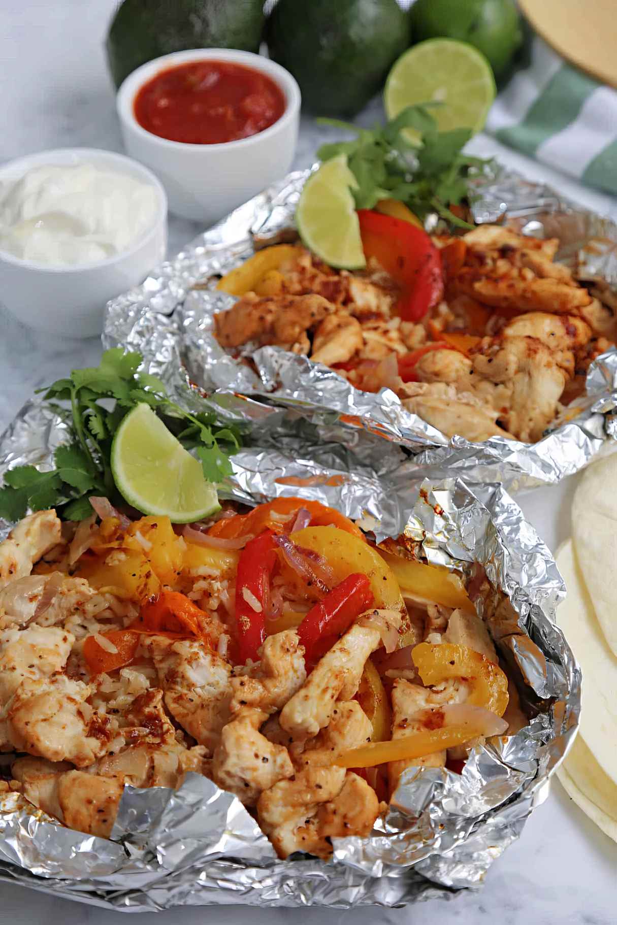 Chicken Fajita Foil Packets Recipe