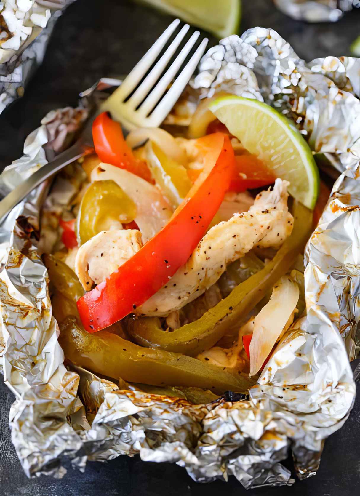 Chicken Fajita Foil Packets