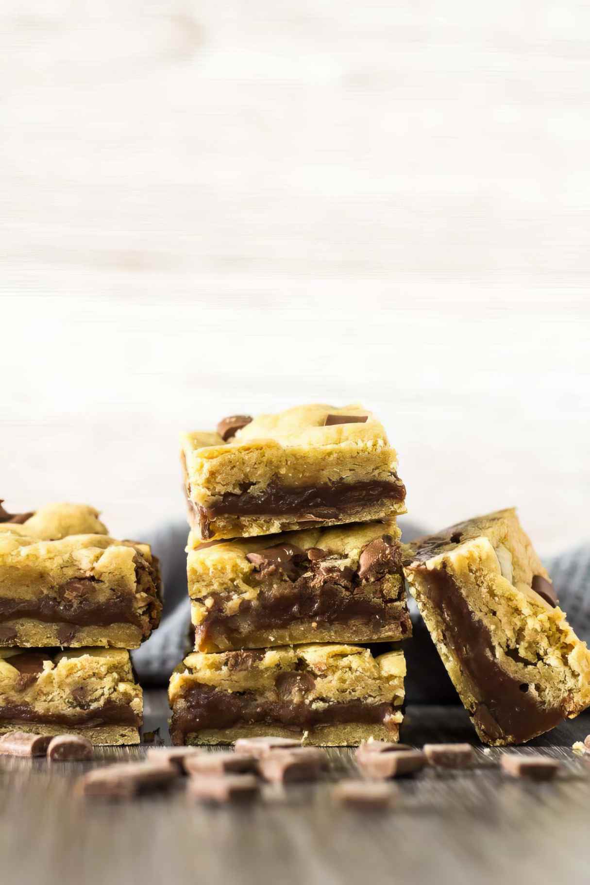 Fudge Stuffed Chocolate Chip Cookie Bars