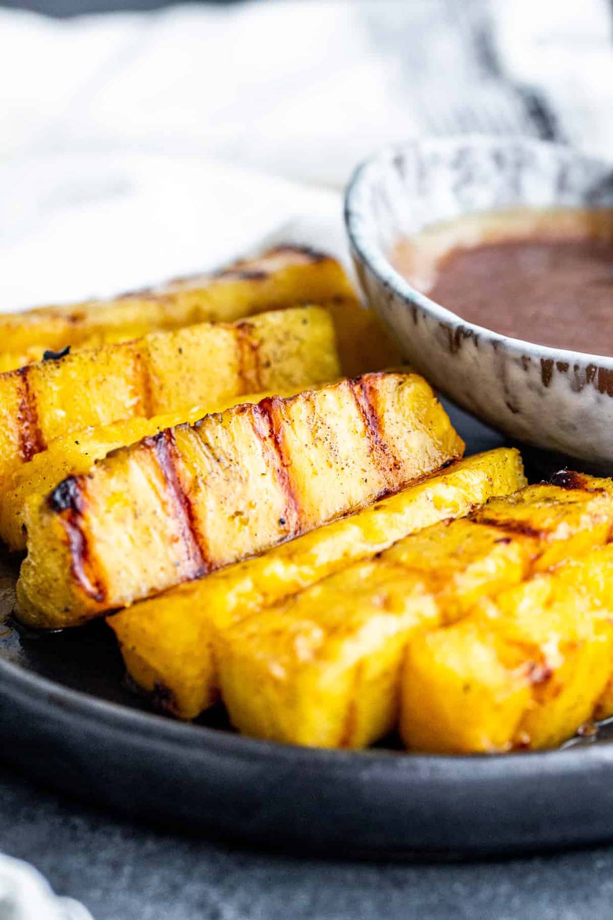 Grilled Cinnamon Pineapple Spears Recipe
