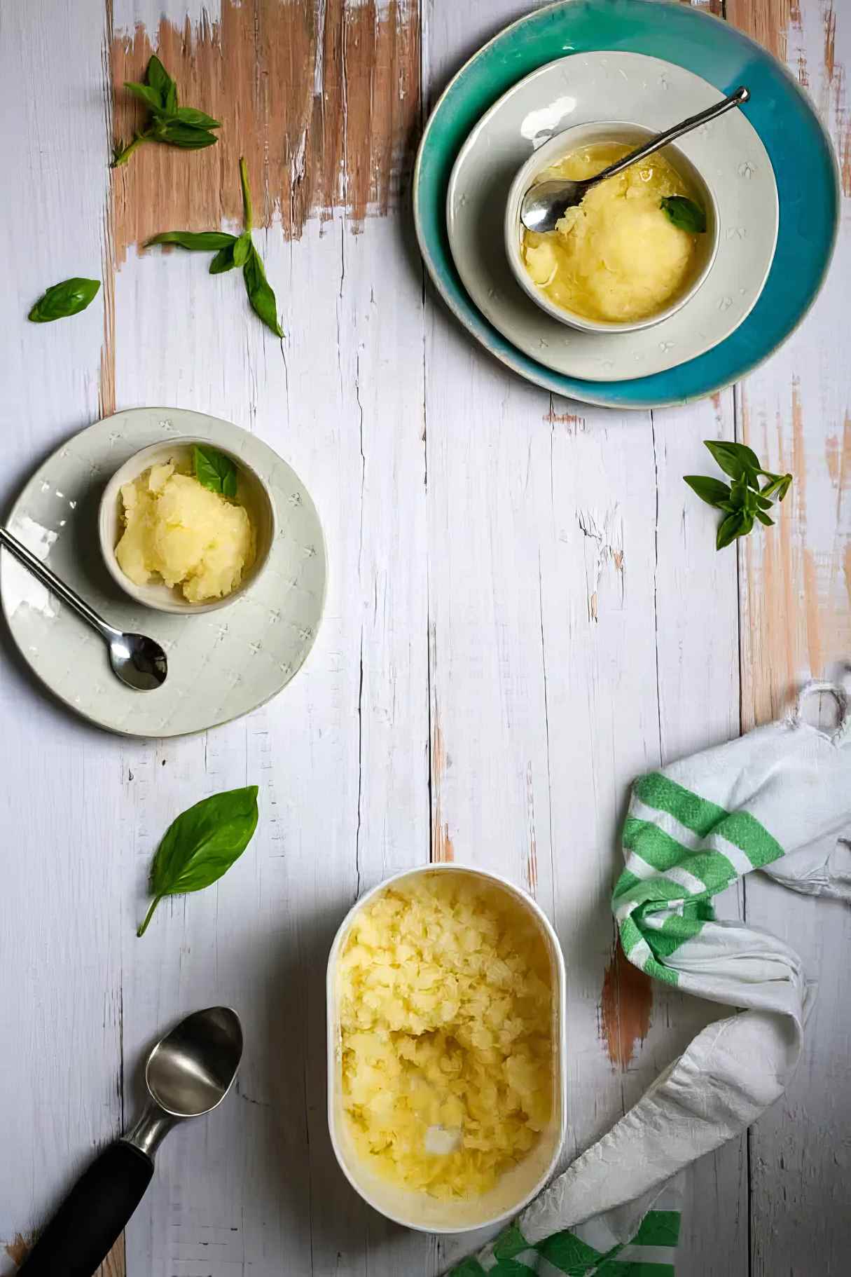 Lemon Basil Granita