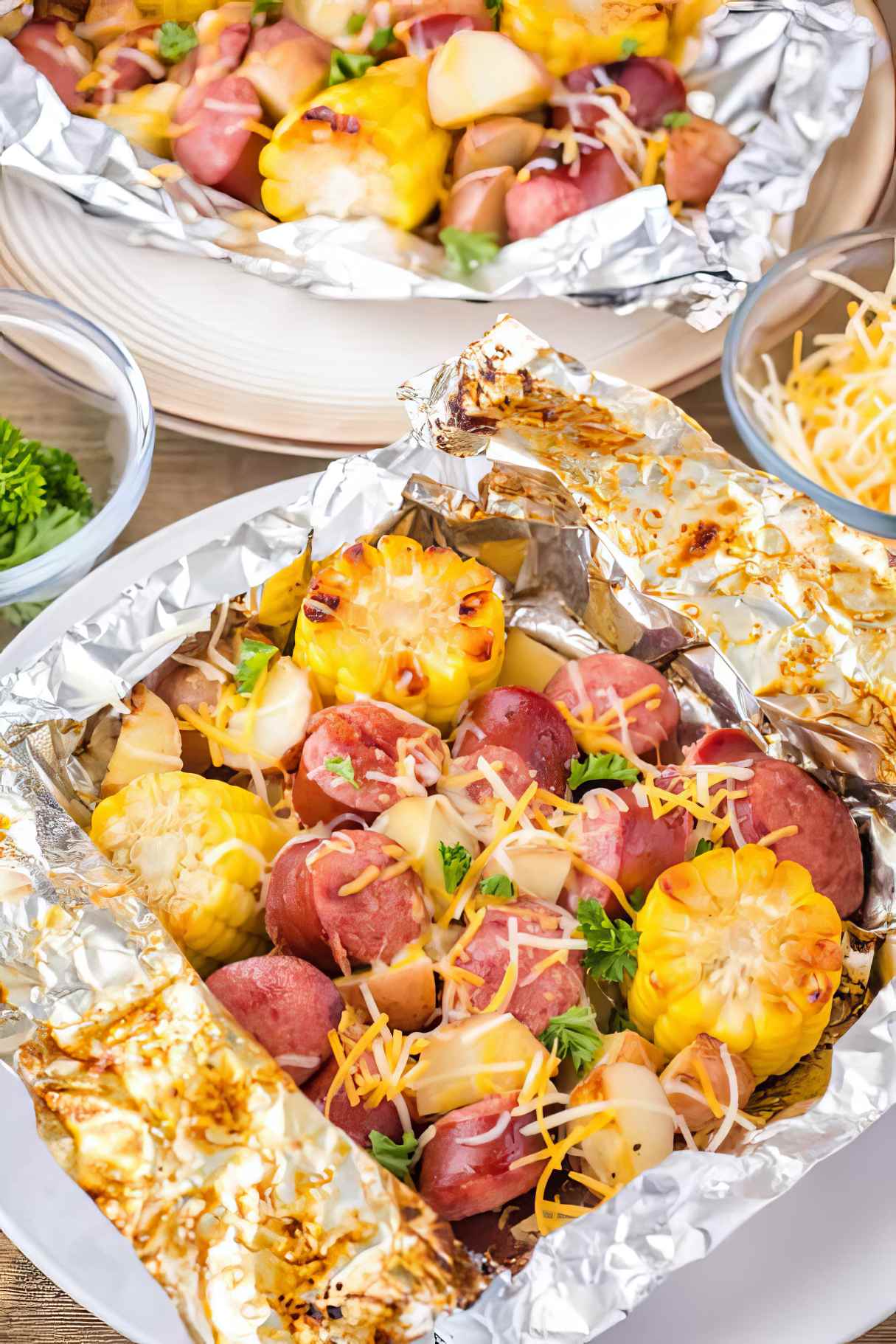 Smoked Sausage and Potatoes Foil Packet Meal