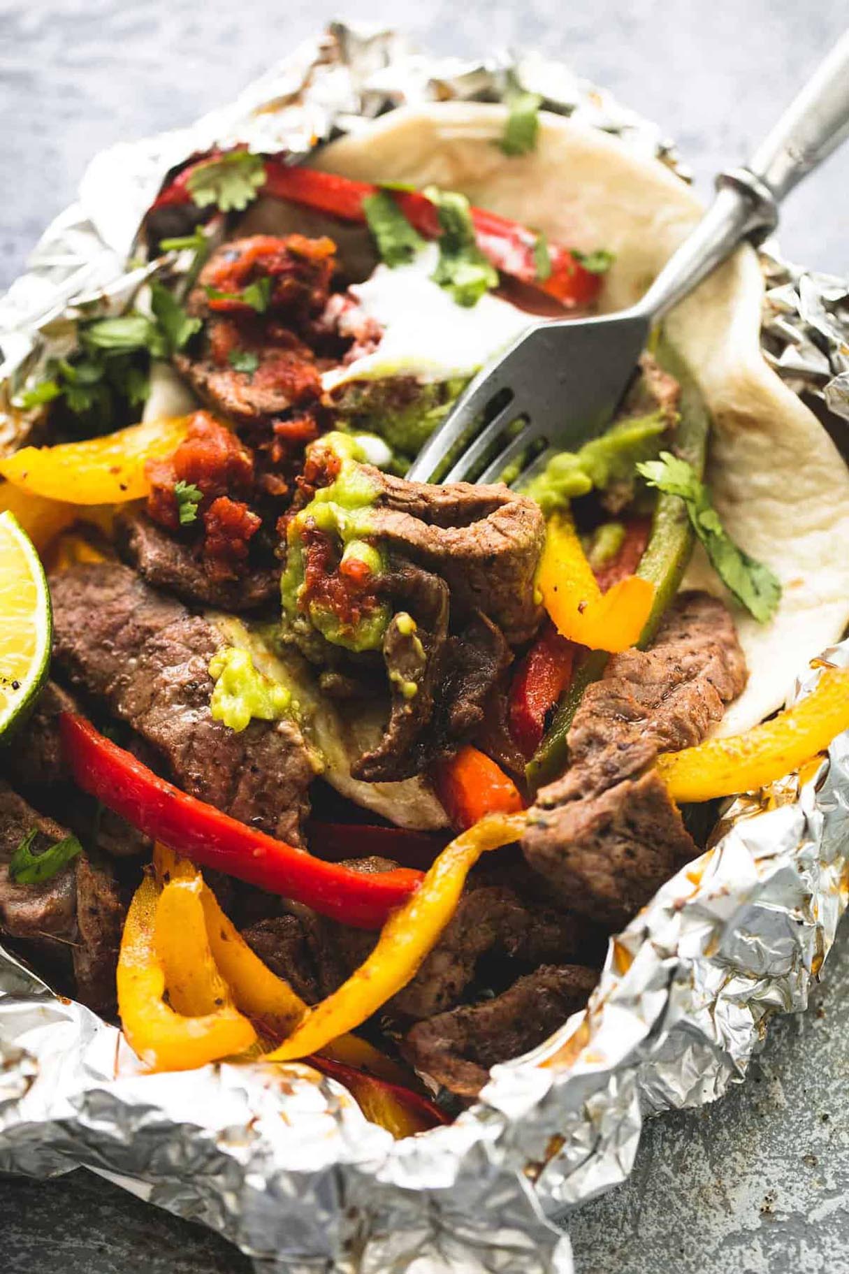 Steak Fajita Foil Packs