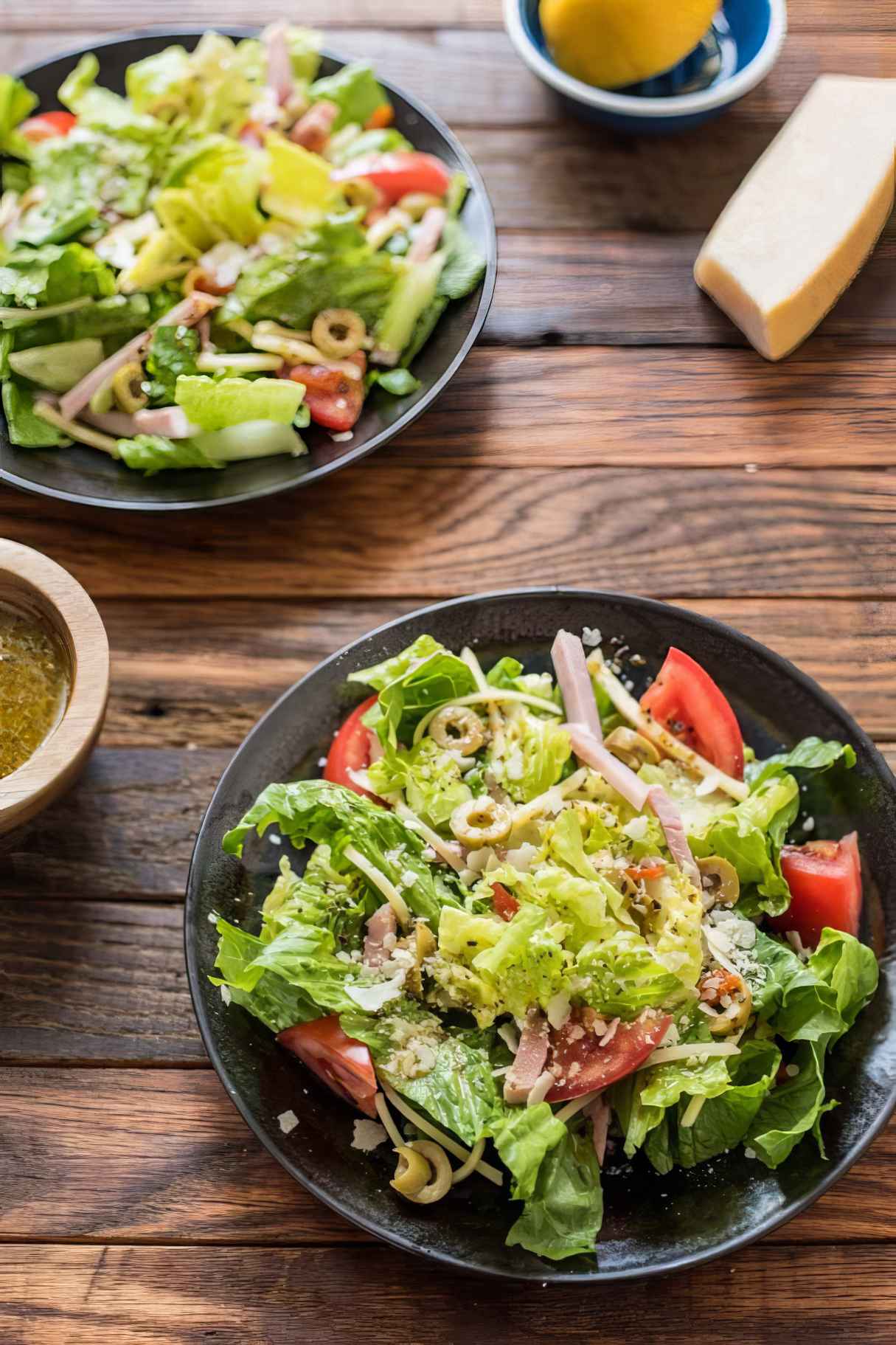 Ham and Swiss Salad (1905 Salad) with Garlic Dressing