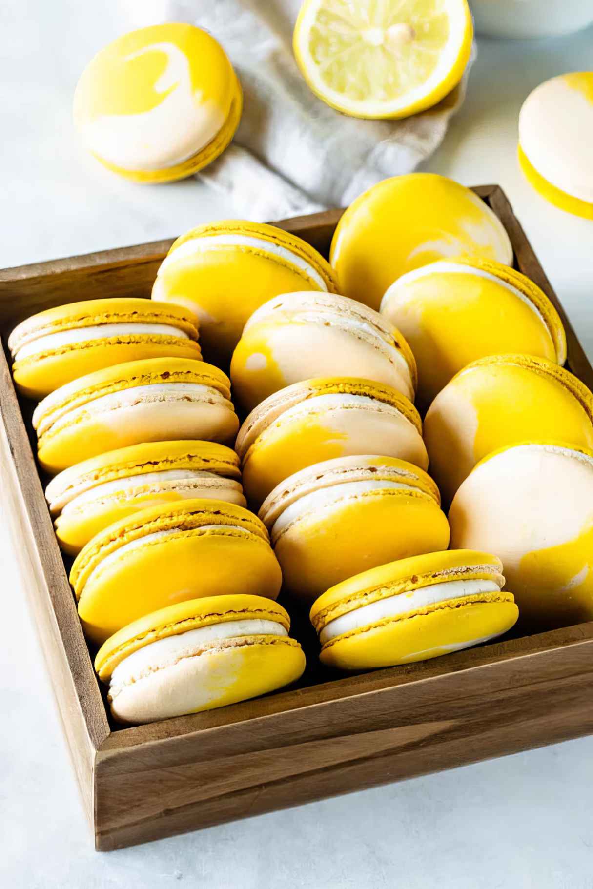 Homemade Lemon Macarons