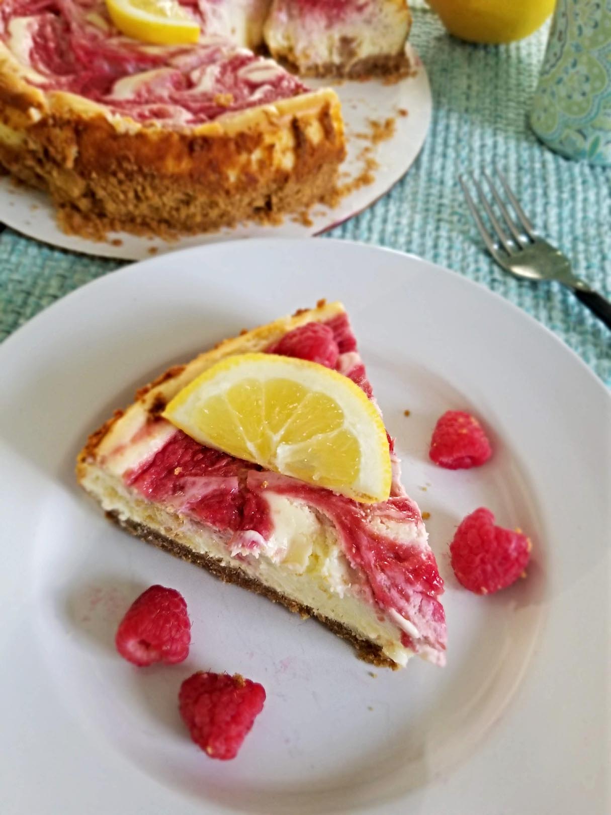 Lemon Raspberry Cheesecake