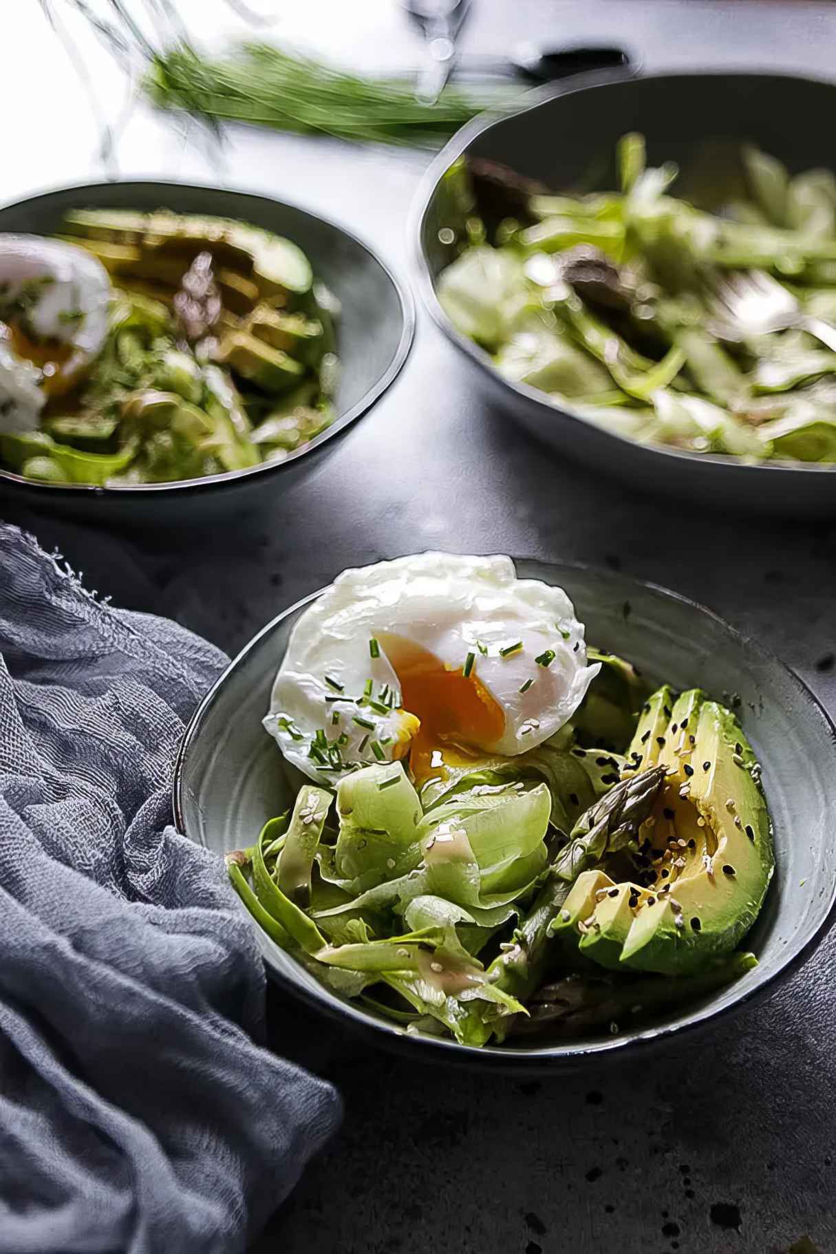 Shaved Asparagus Salad with Peanut Dressing