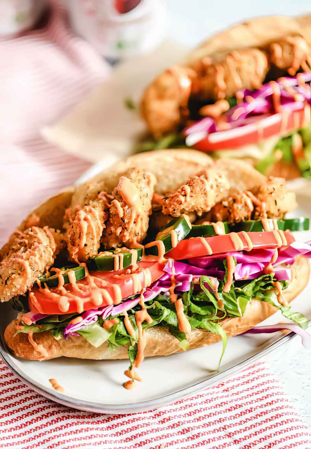 Easy Shrimp Po Boy Sandwich