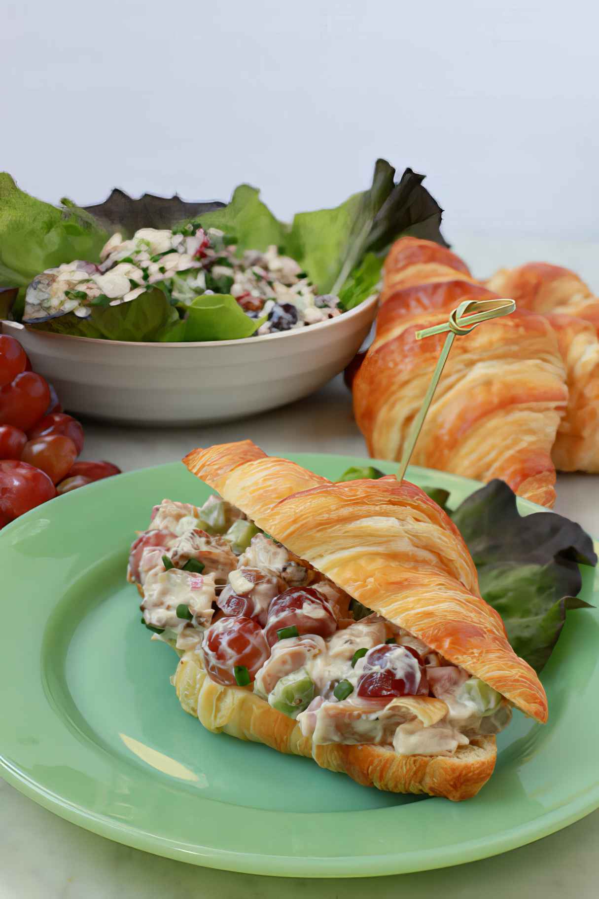 Smoked Chicken Salad with Grapes