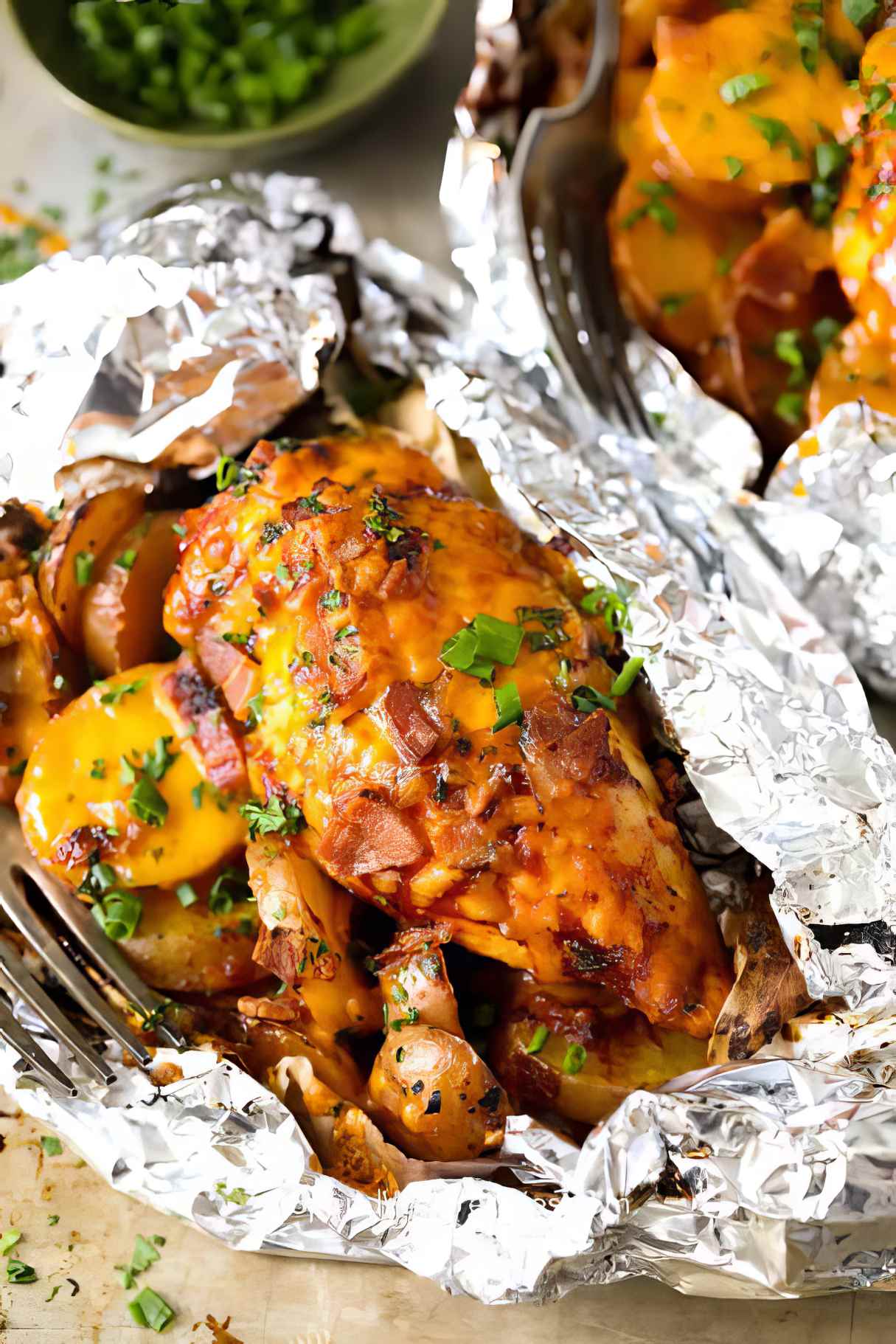 Barbecue Chicken Foil Packets