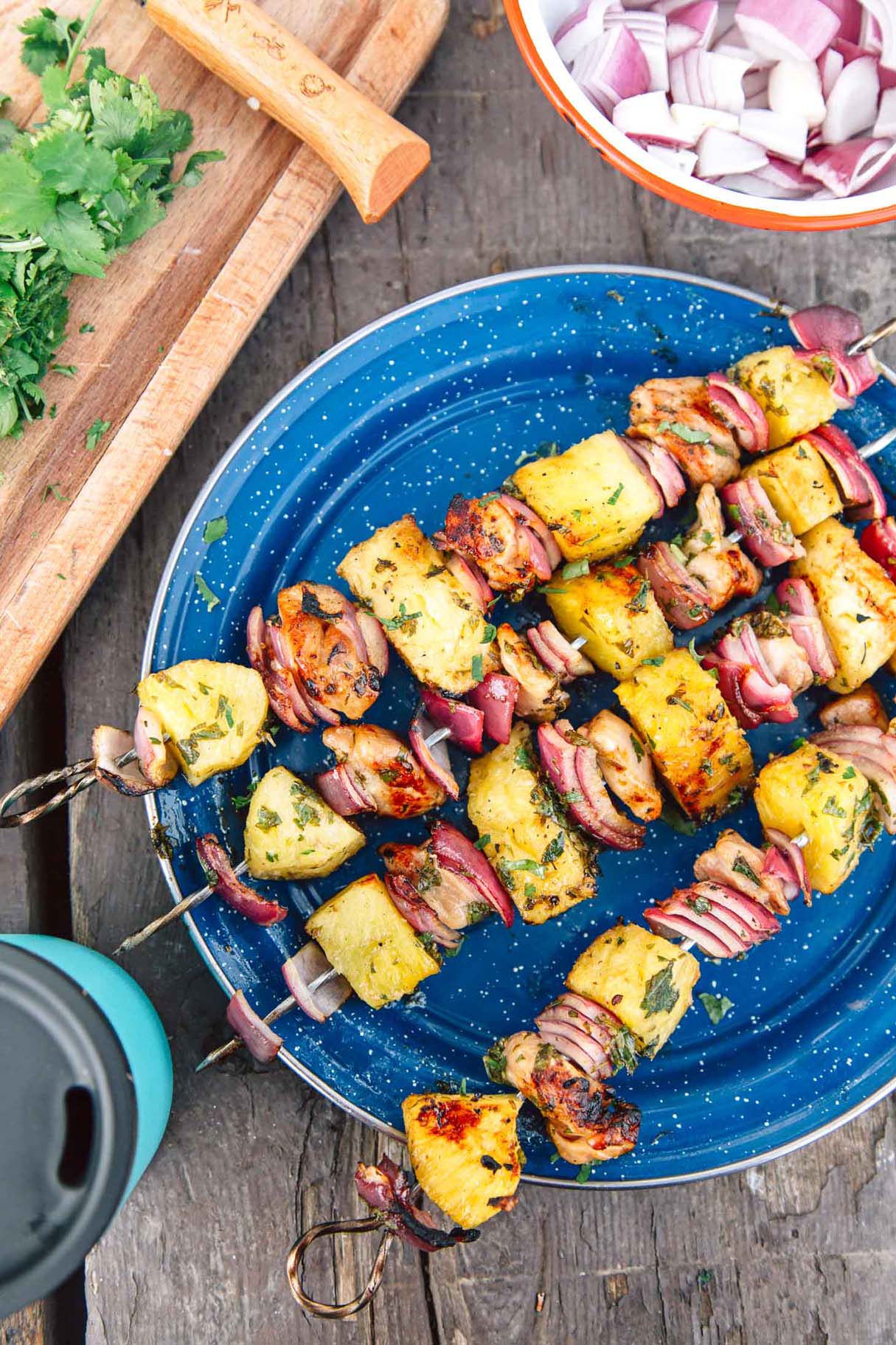 Grilled Chicken Pinaple Kebabs