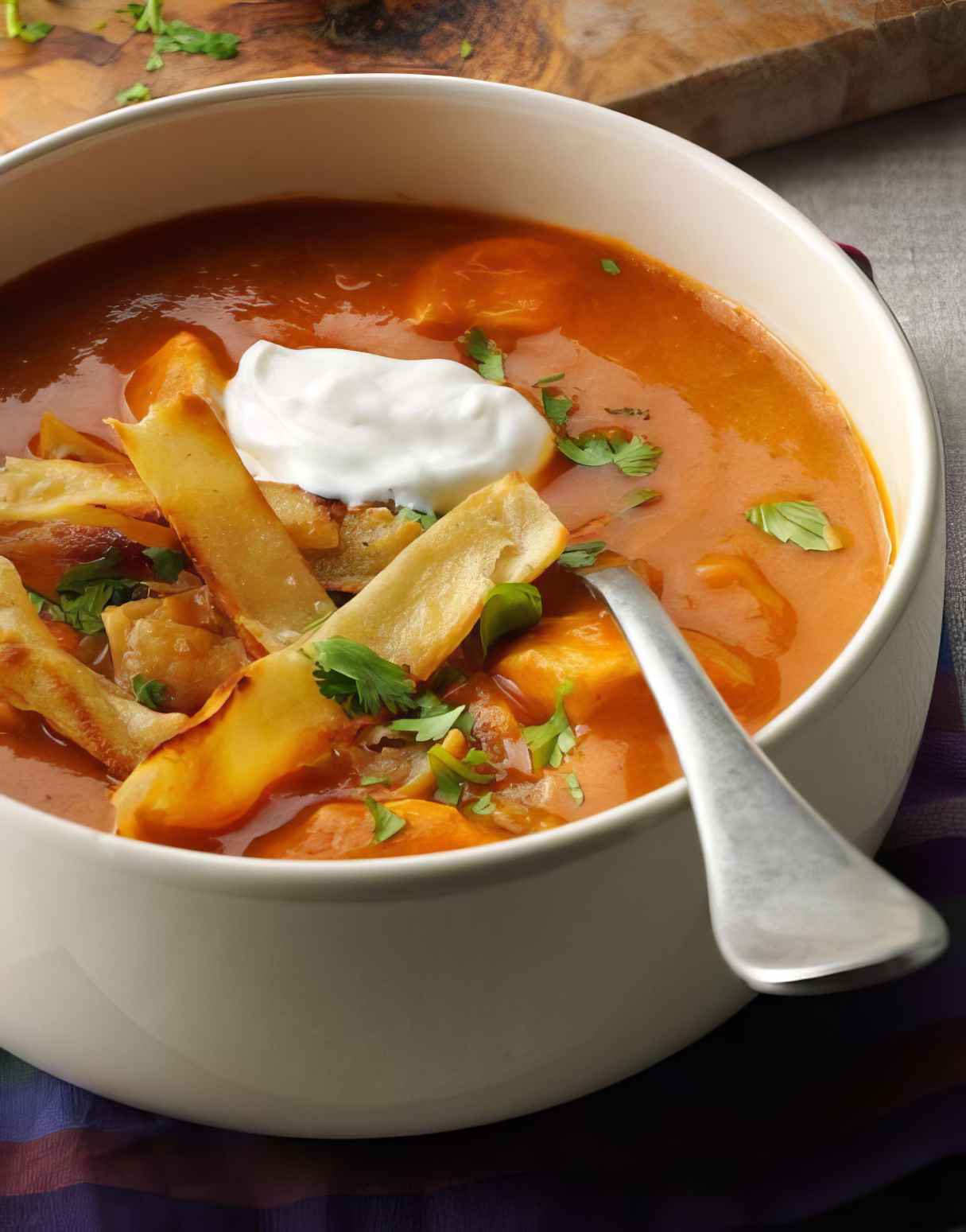 Anaheim Chicken Tortilla Soup