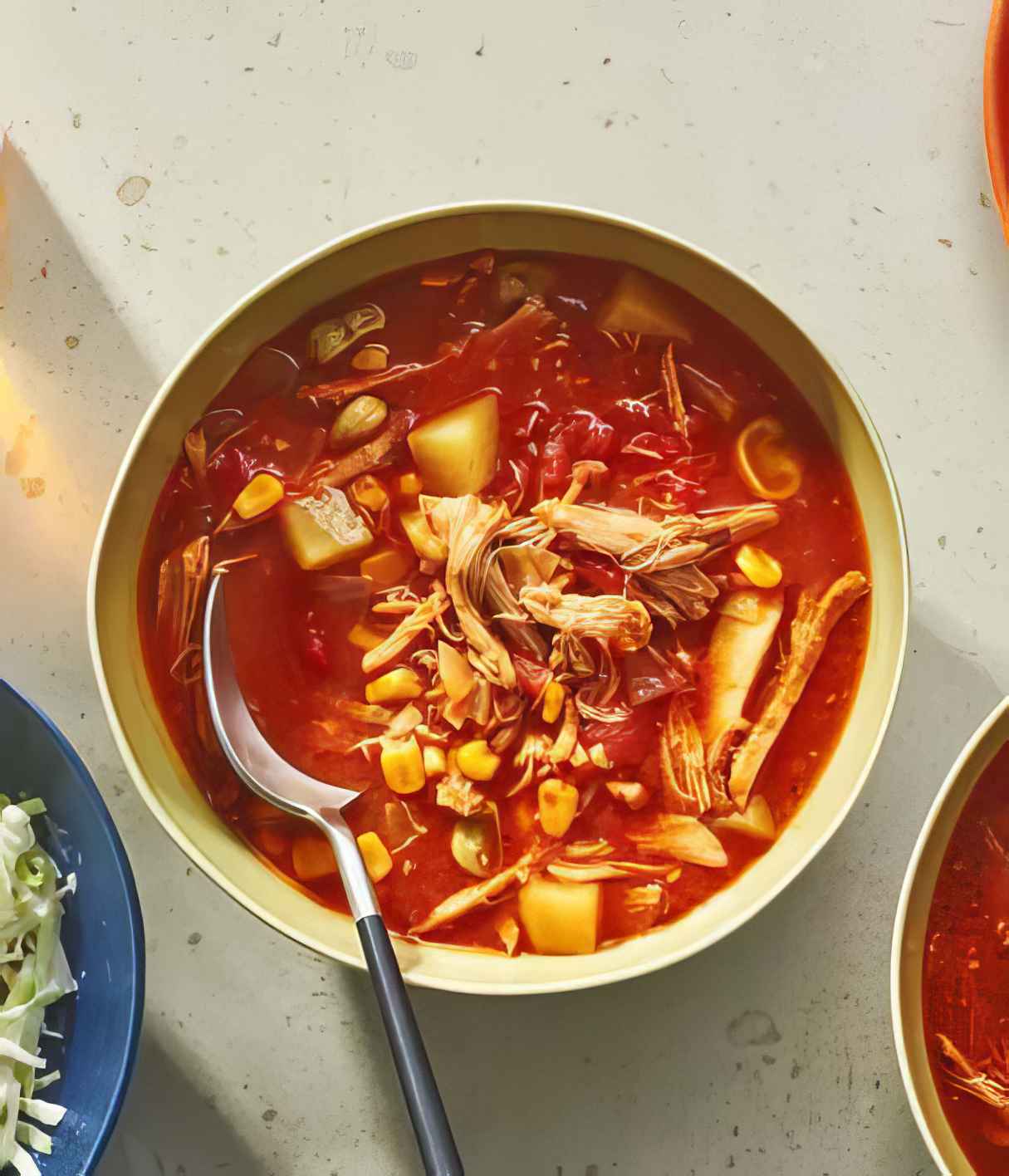 Traditional Brunswick Stew With Pork and Chicken