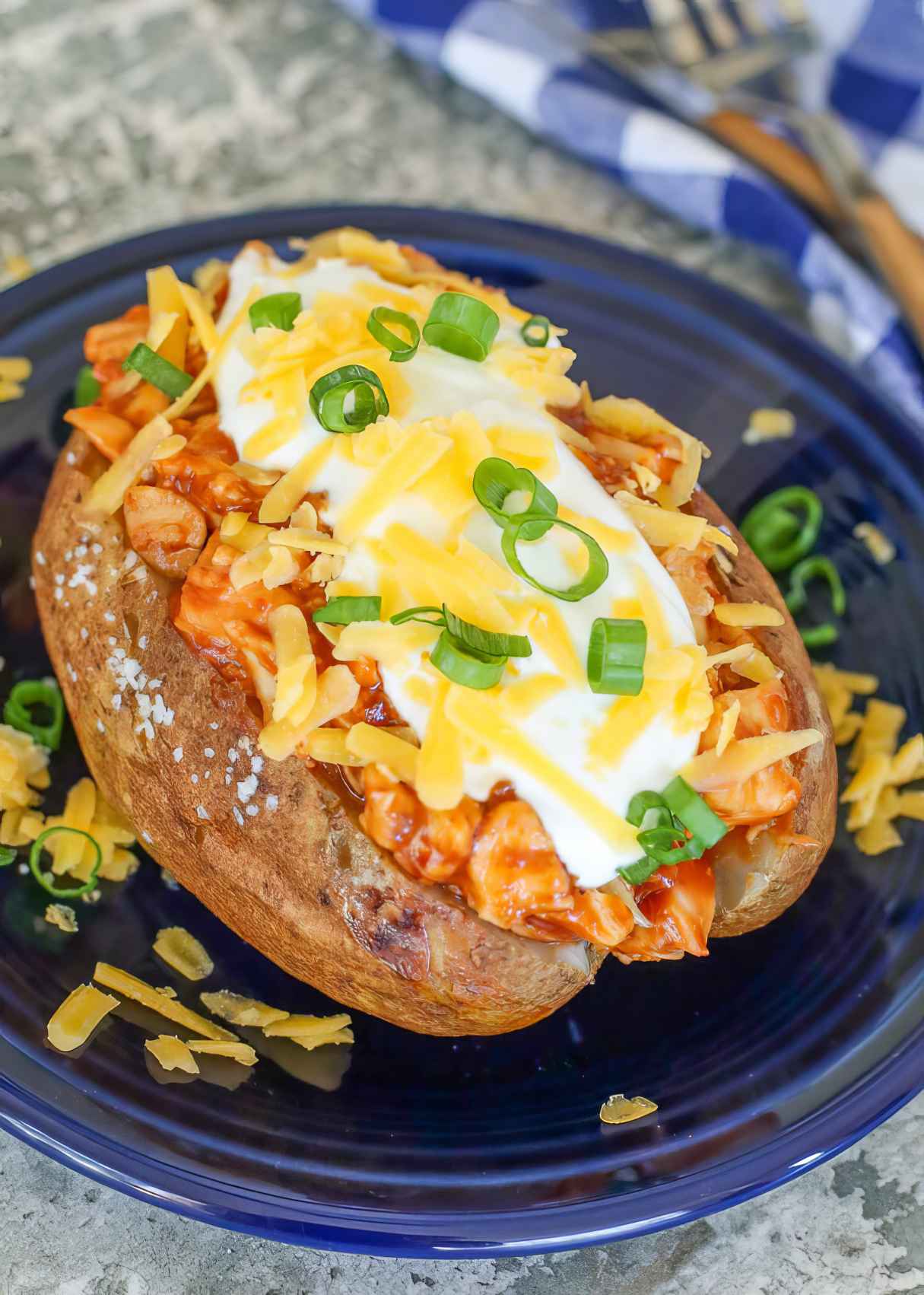 BBQ Chicken Stuffed Baked Potatoes Family’s Favorite Recipe