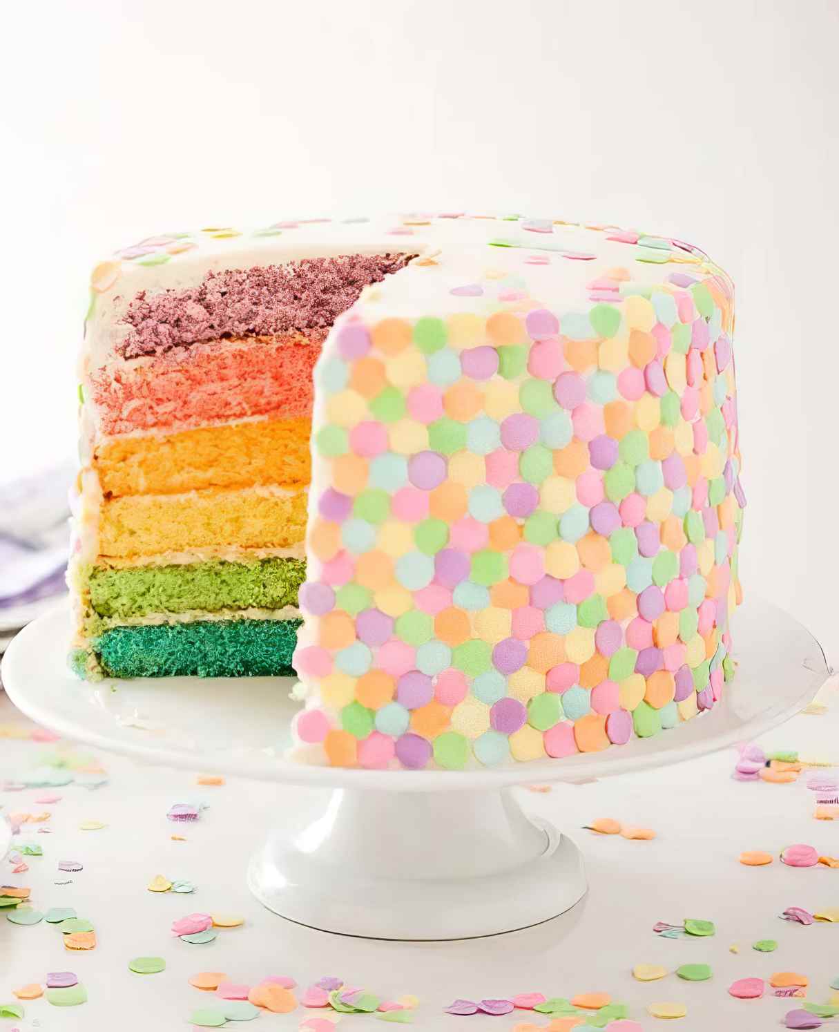 Make Funfetti Cake - Spring Pastel Confetti Cake Recipe