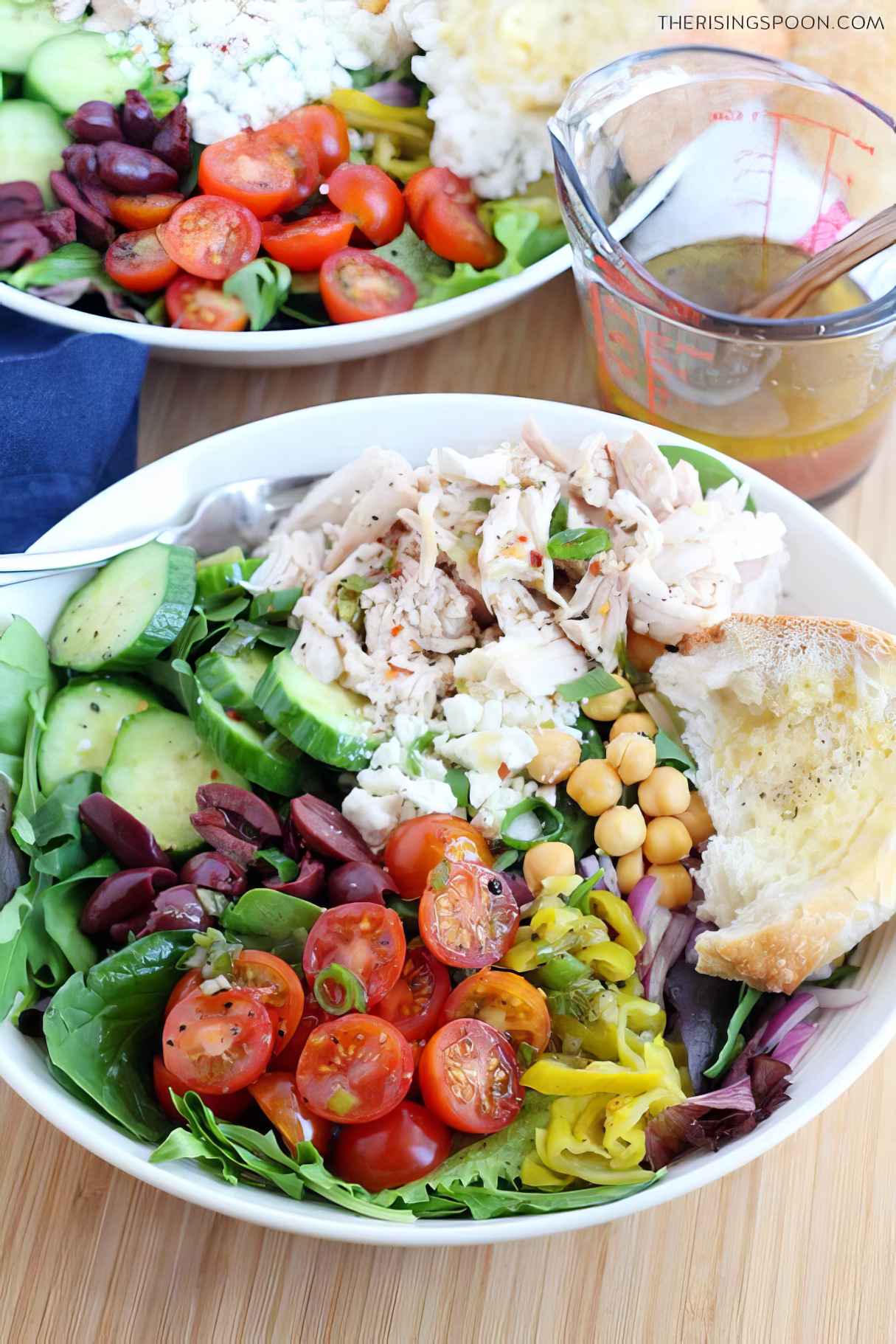 Mediterranean Salad with Chicken