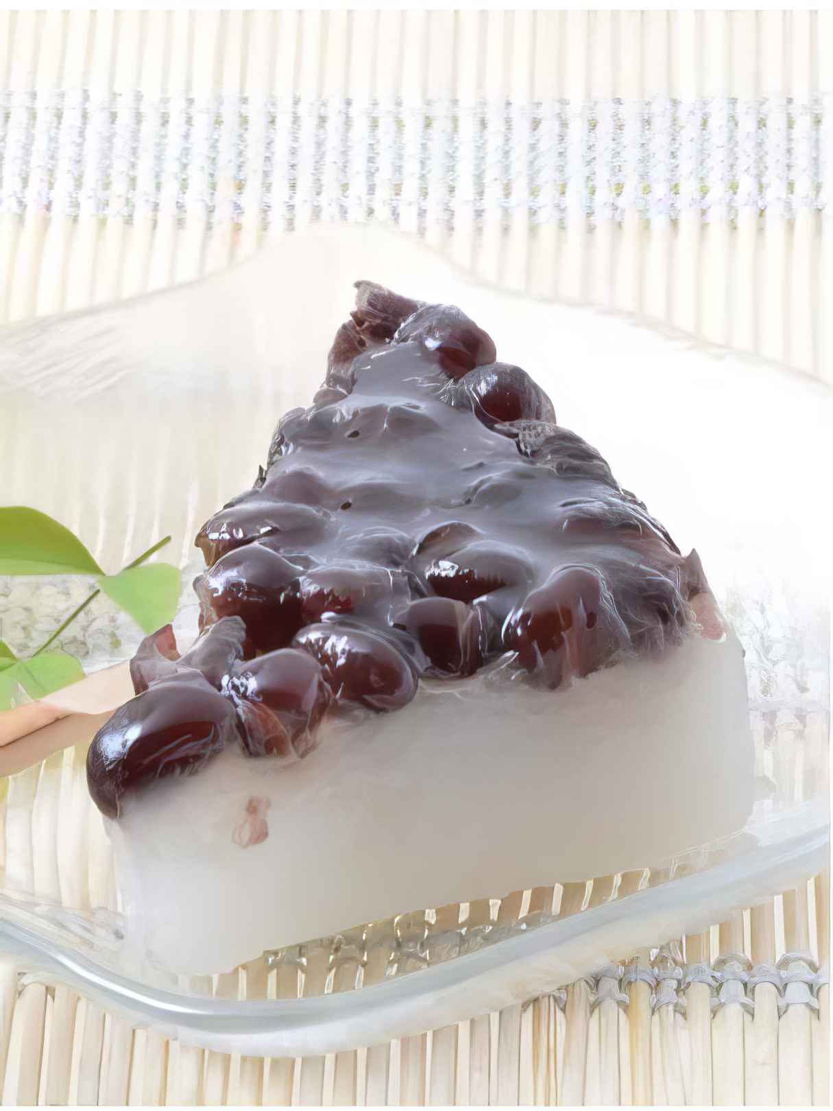 Minazuki Rice Cake Topped with Azuki Beans - Popular Japanese Dessert