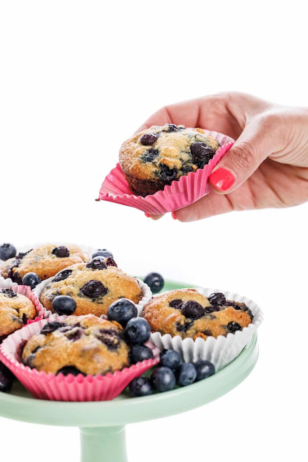 Almond Flour Blueberry Muffins