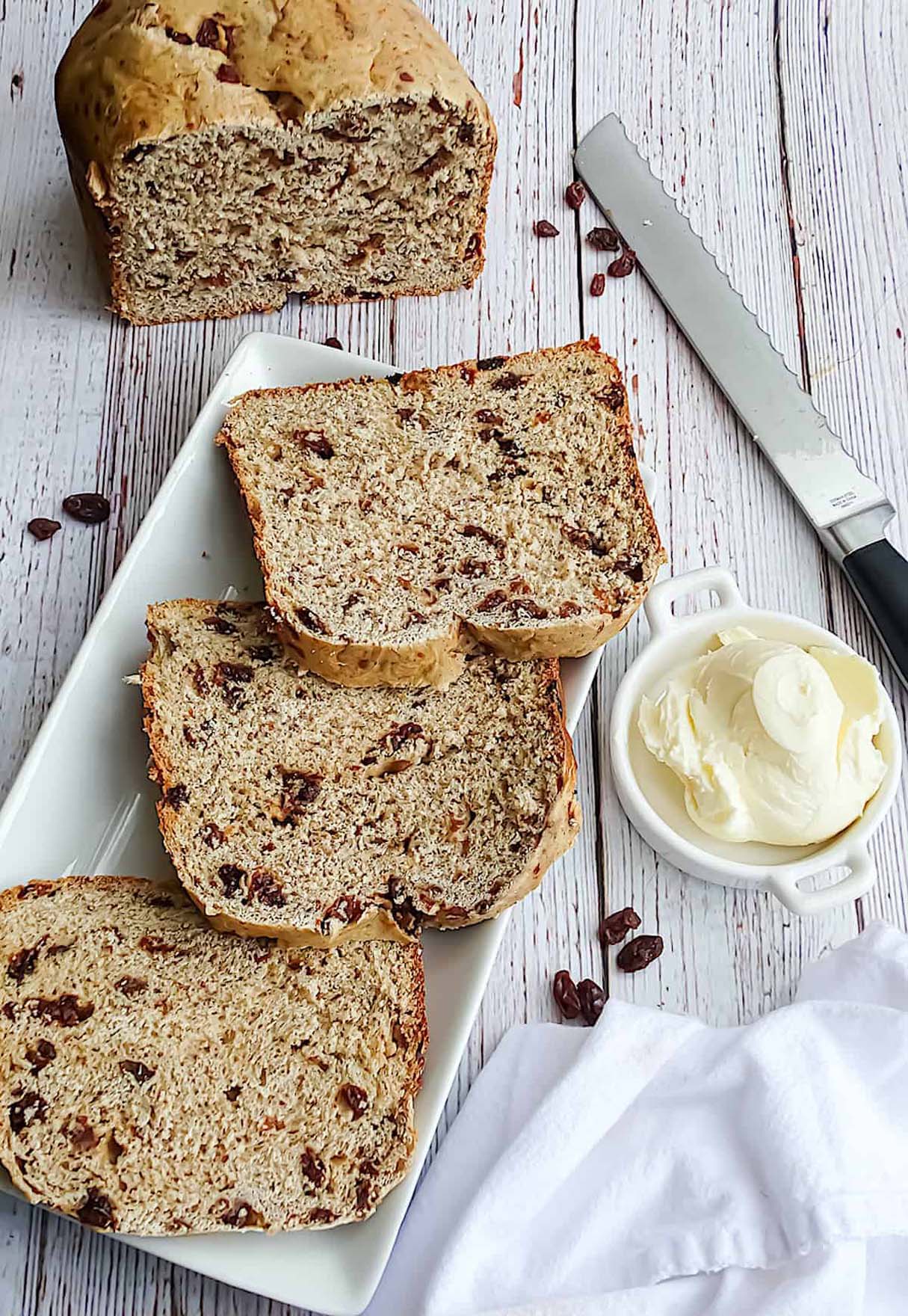 Bread Machine Cinnamon Bread with Raisins