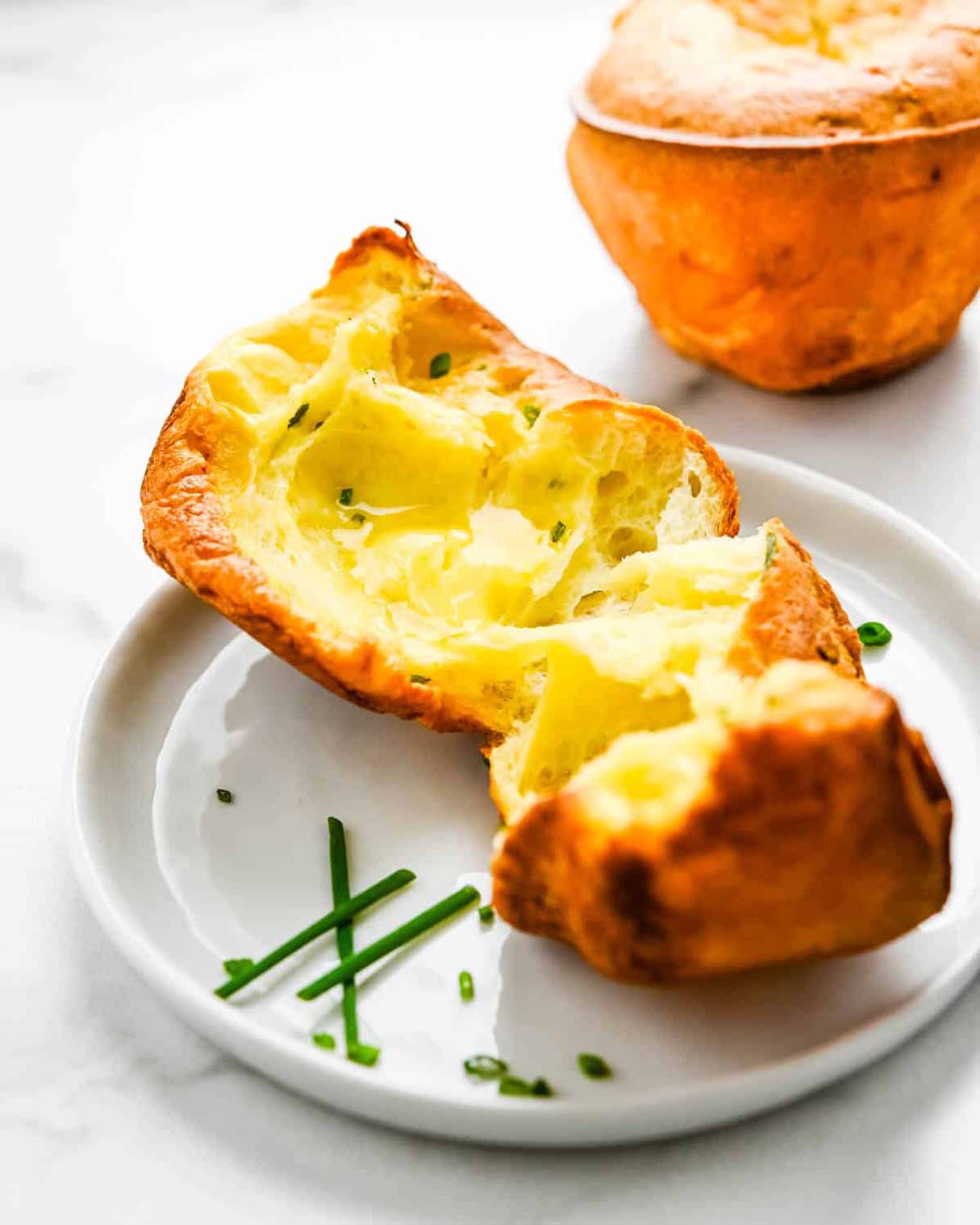 Cheddar Chive Popovers